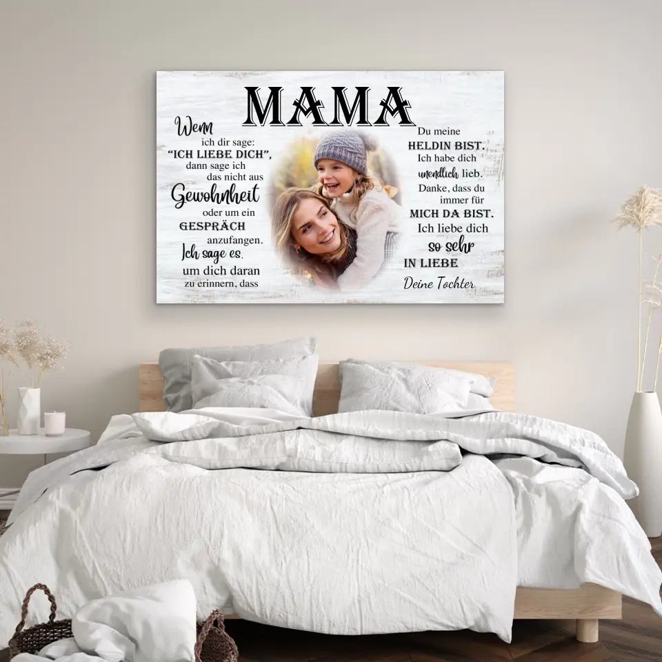 Personalisierte Leinwand "An Mama" - Image 4