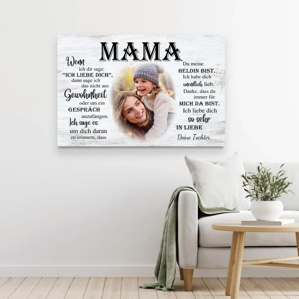 Personalisierte Leinwand "An Mama" - Image 5