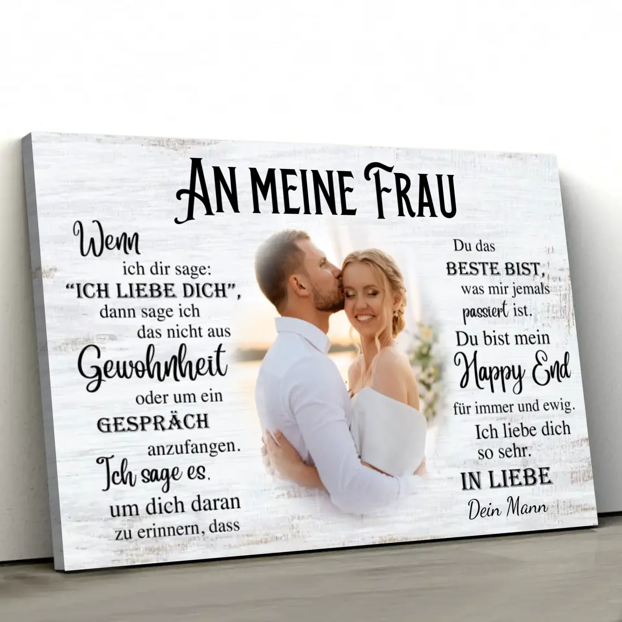 Personalisierte Leinwand "An meine Frau" - Image 3