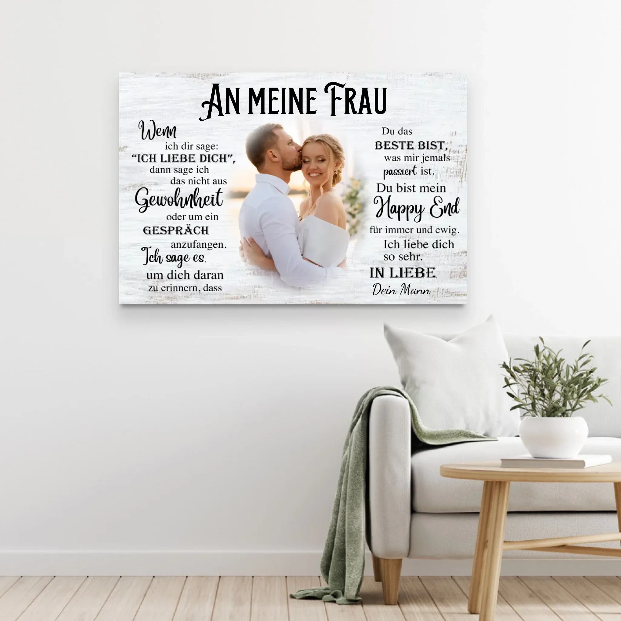 Personalisierte Leinwand "An meine Frau" - Image 5