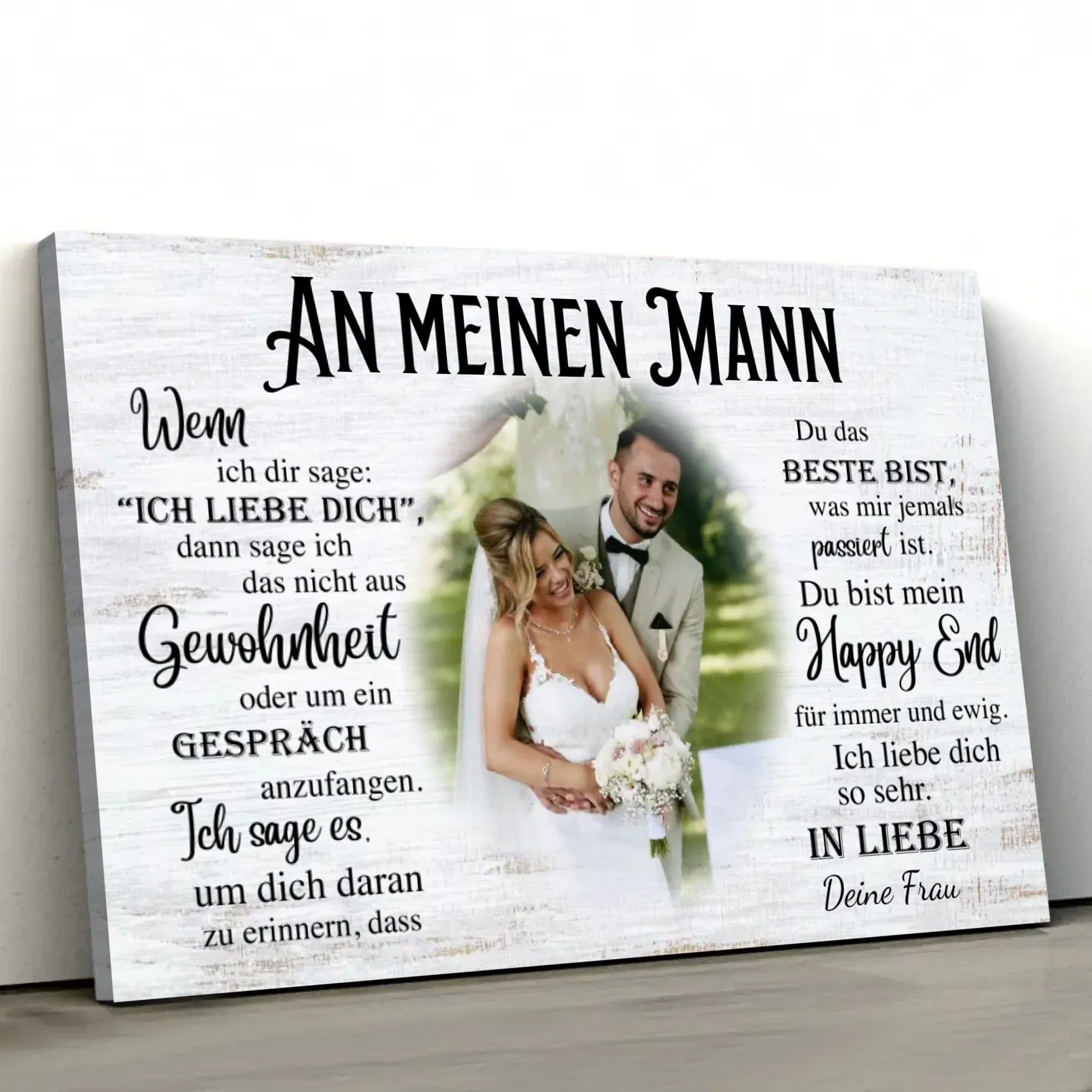 Personalisierte Leinwand "An meinen Mann" - Image 3