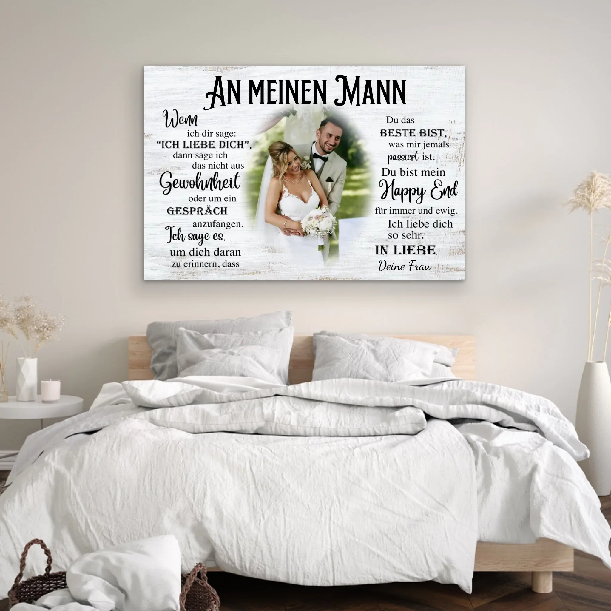 Personalisierte Leinwand "An meinen Mann" - Image 4