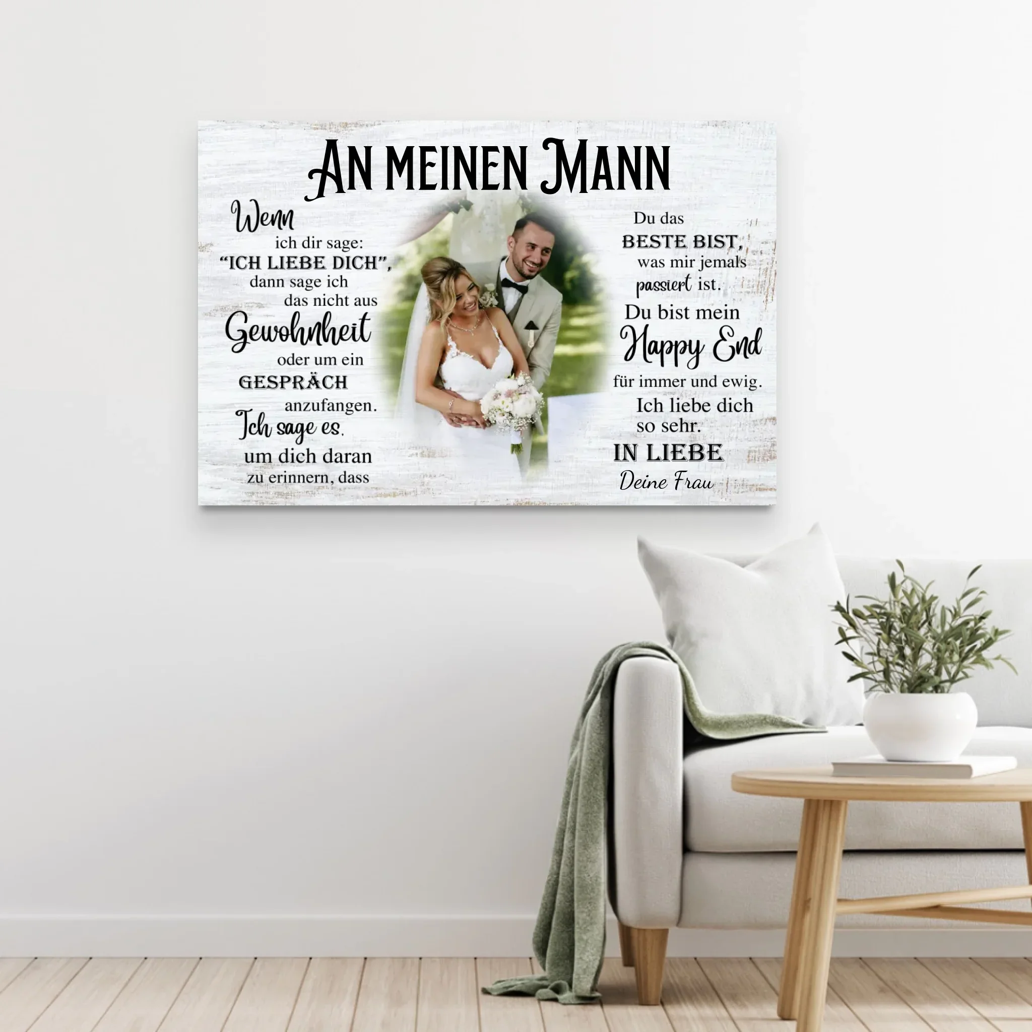 Personalisierte Leinwand "An meinen Mann" - Image 5