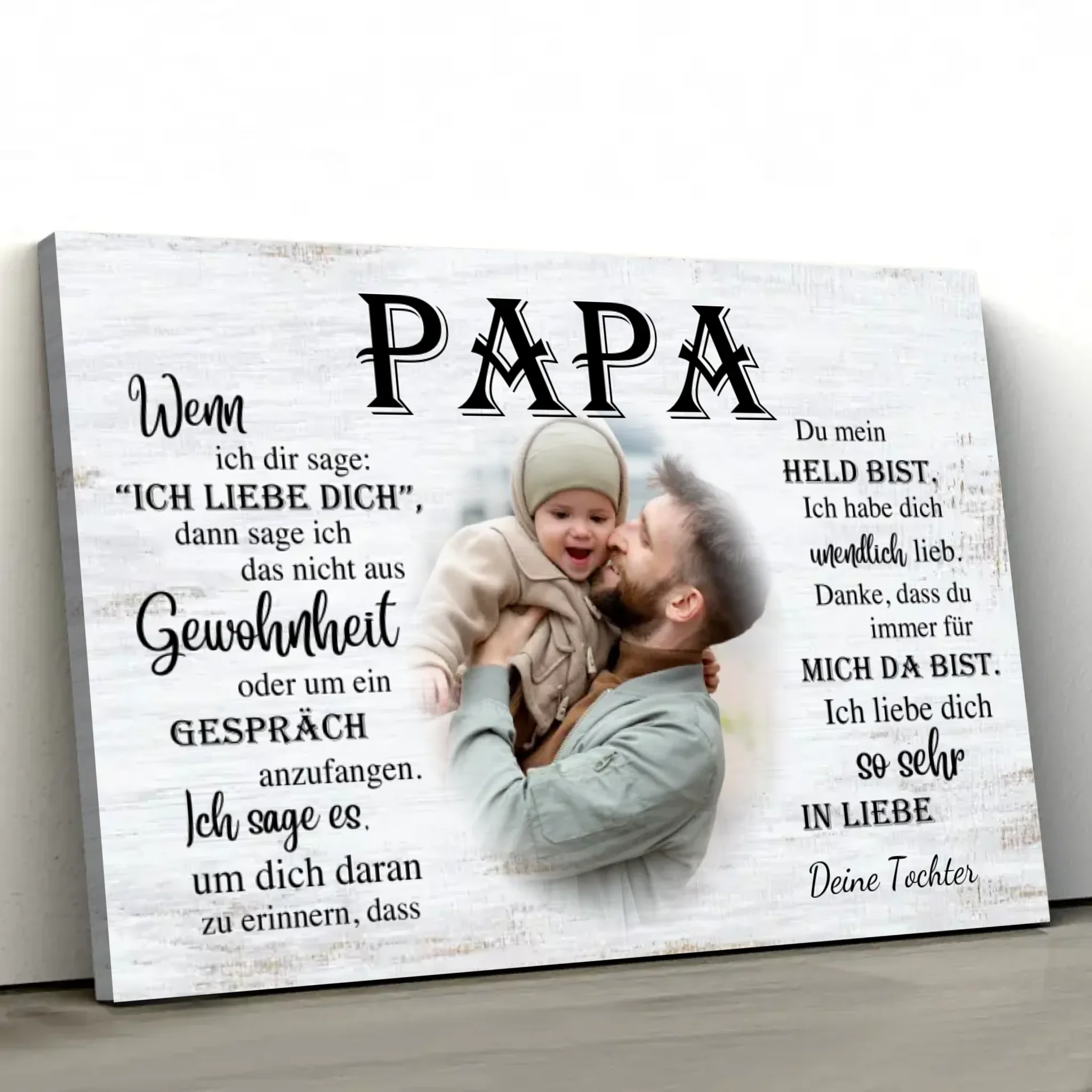 Personalisierte Leinwand "An Papa" - Image 3