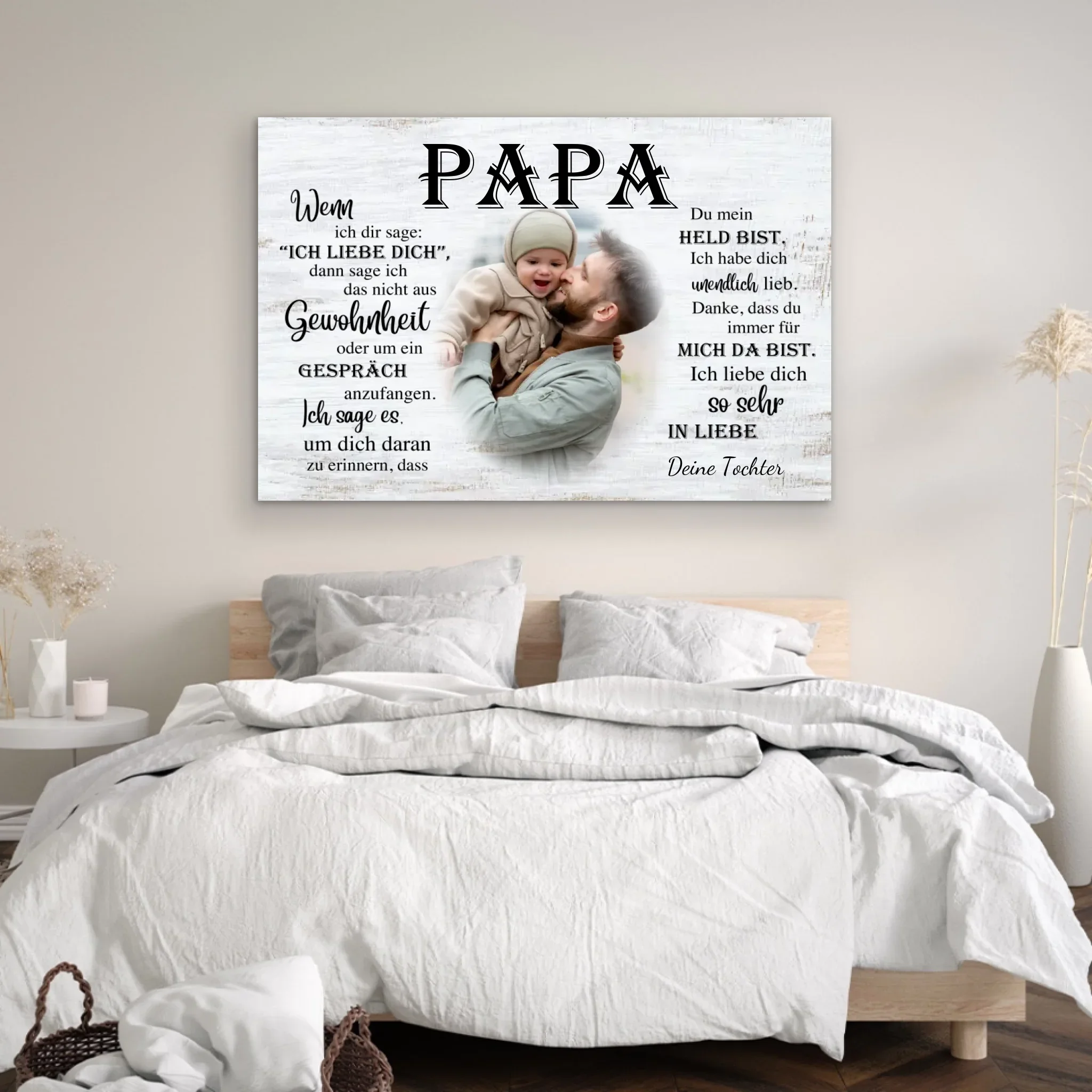 Personalisierte Leinwand "An Papa" - Image 4