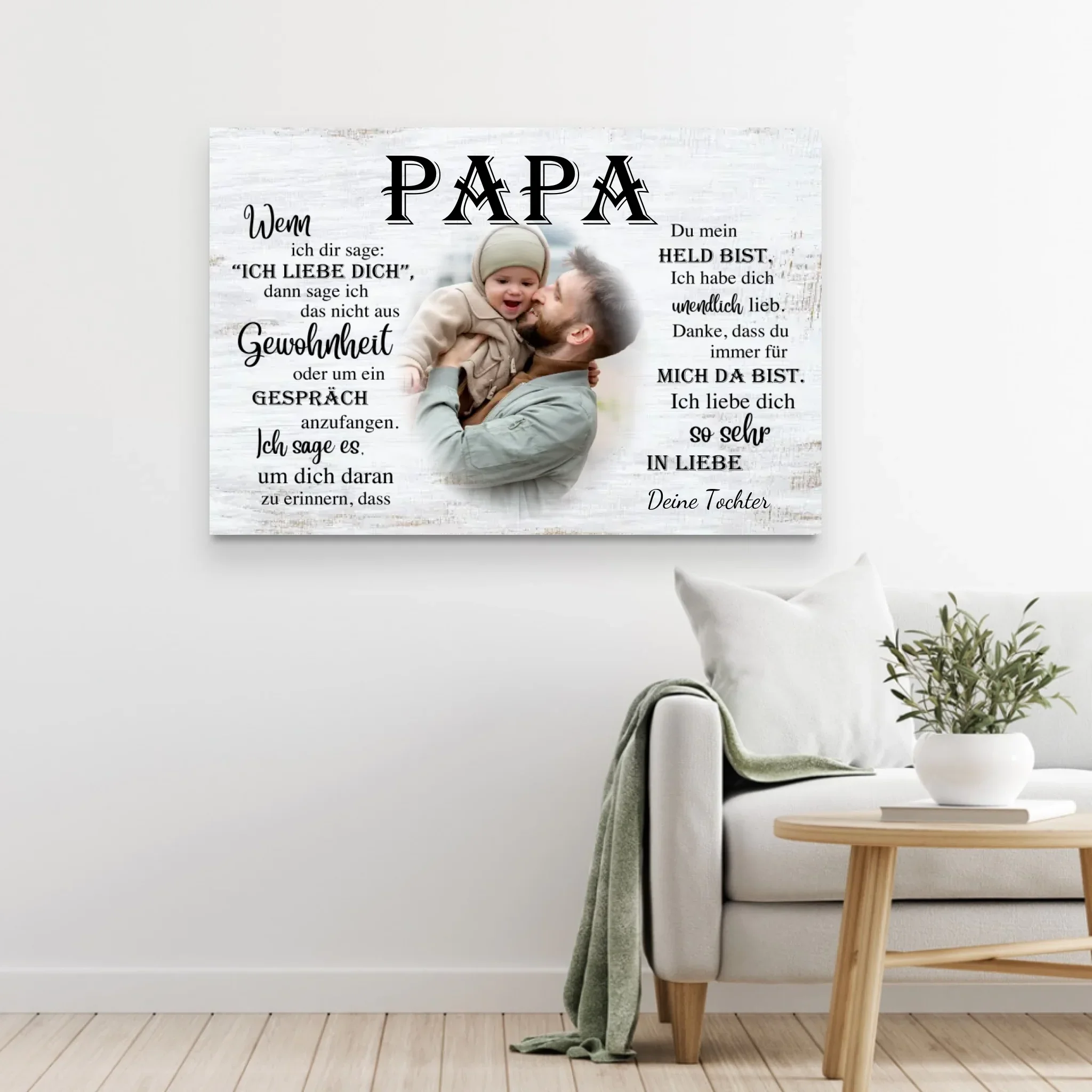 Personalisierte Leinwand "An Papa" - Image 5