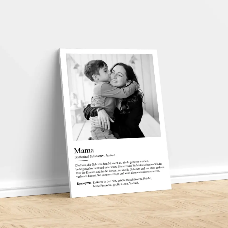 Personalisierte Leinwand "Definition Mama" - Image 3