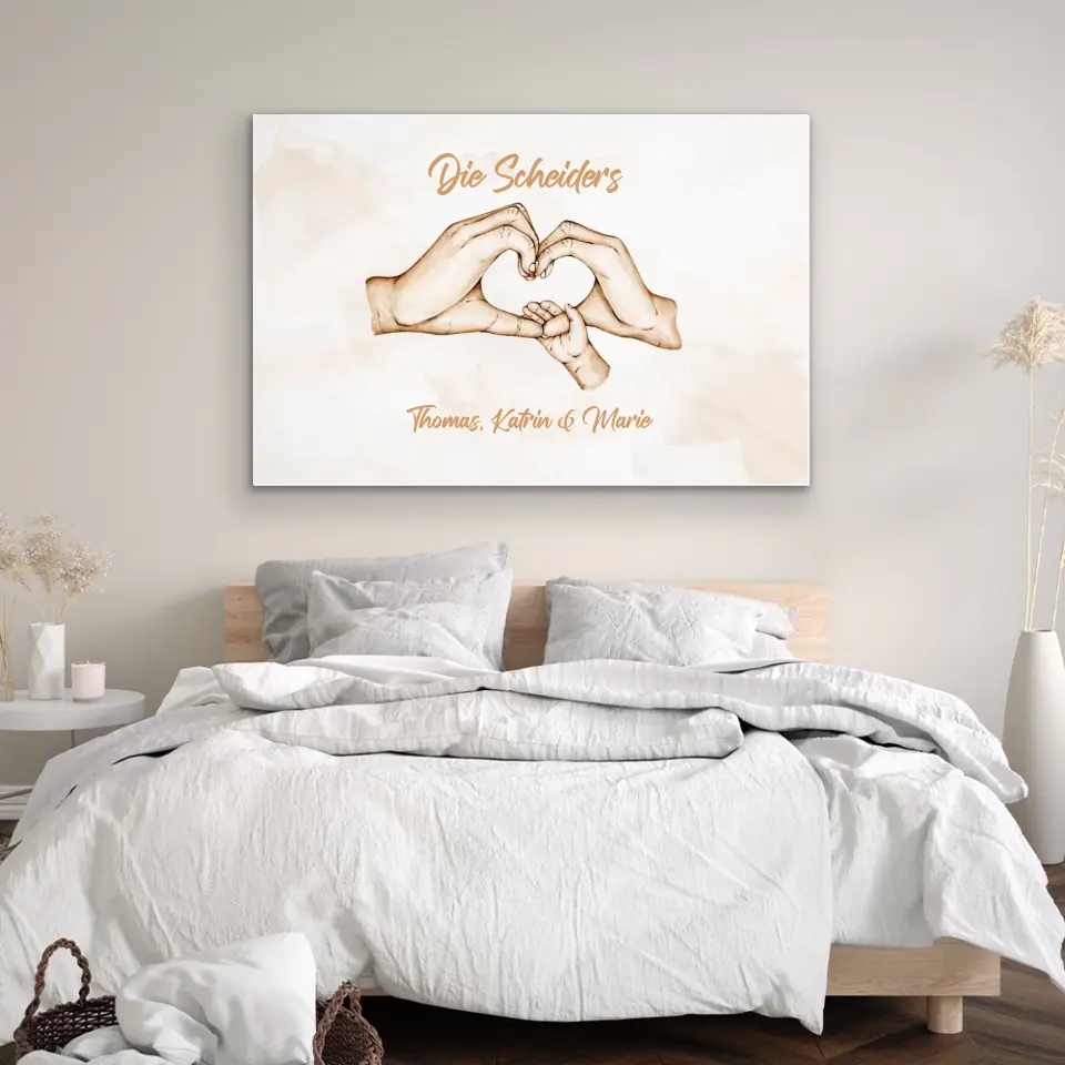 Personalisierte Leinwand "Familienglück" - Image 4
