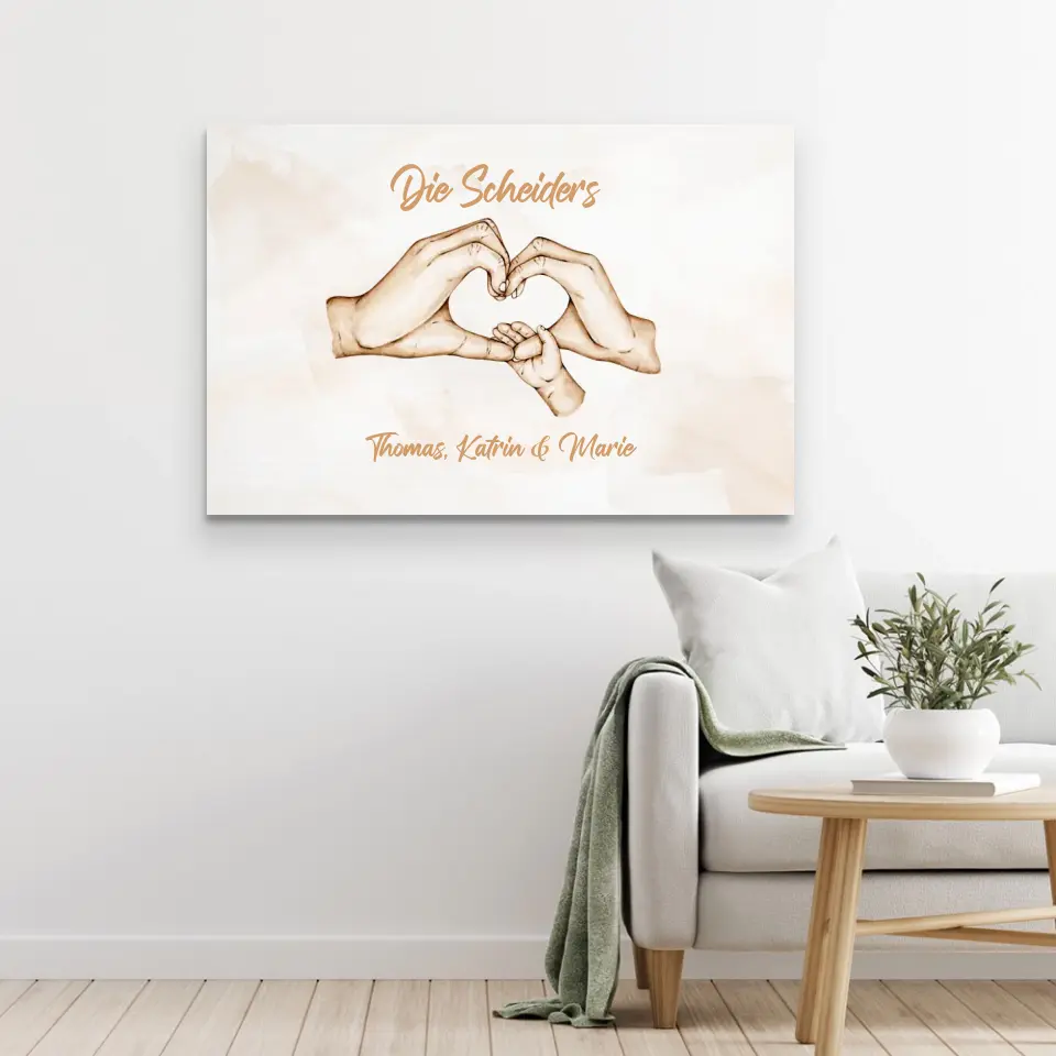 Personalisierte Leinwand "Familienglück" - Image 5
