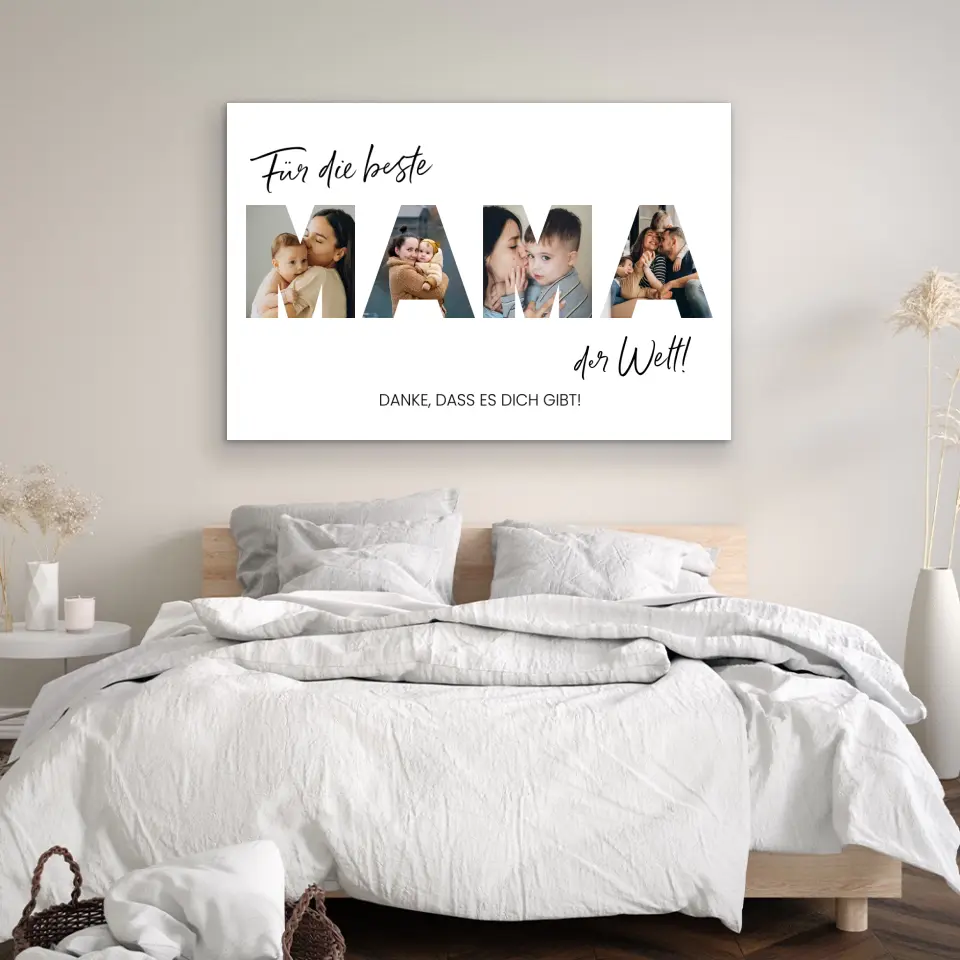 Personalisierte Leinwand "Für die beste Mama" - Image 4