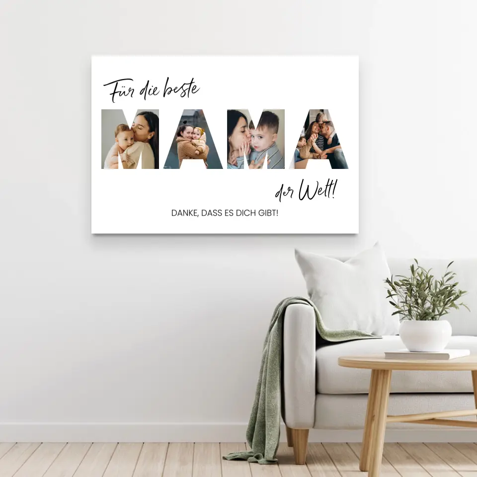 Personalisierte Leinwand "Für die beste Mama" - Image 5