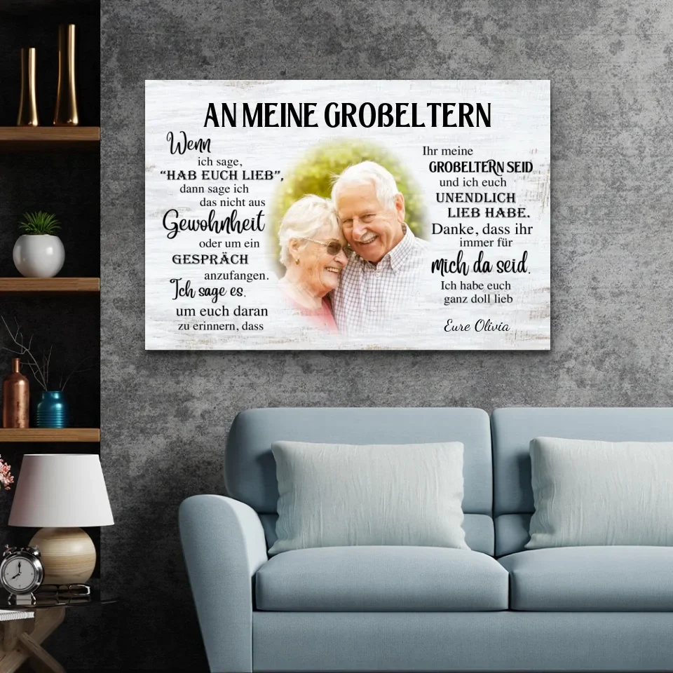 Personalisierte Leinwand "Großeltern" - Image 2
