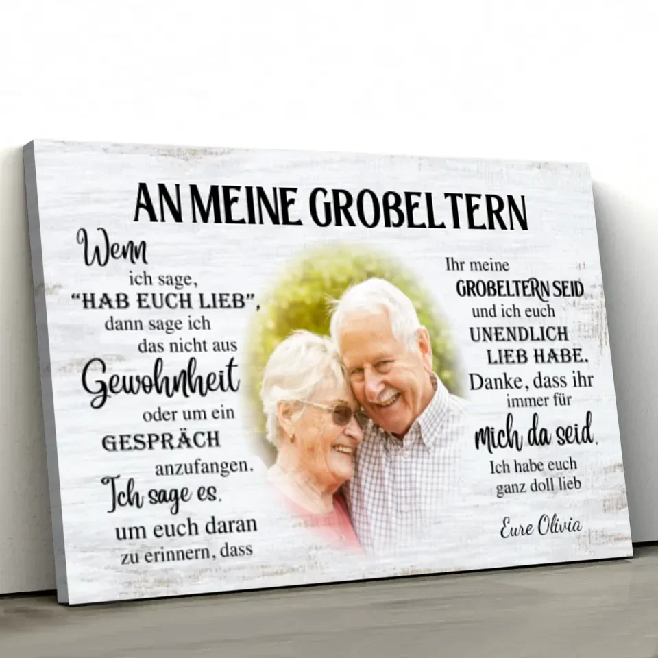 Personalisierte Leinwand "Großeltern" - Image 3