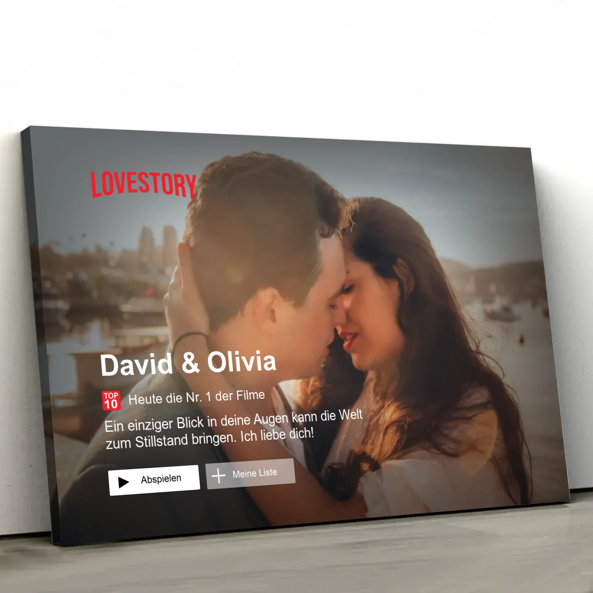 Personalisierte Leinwand "Lovestory" - Image 3