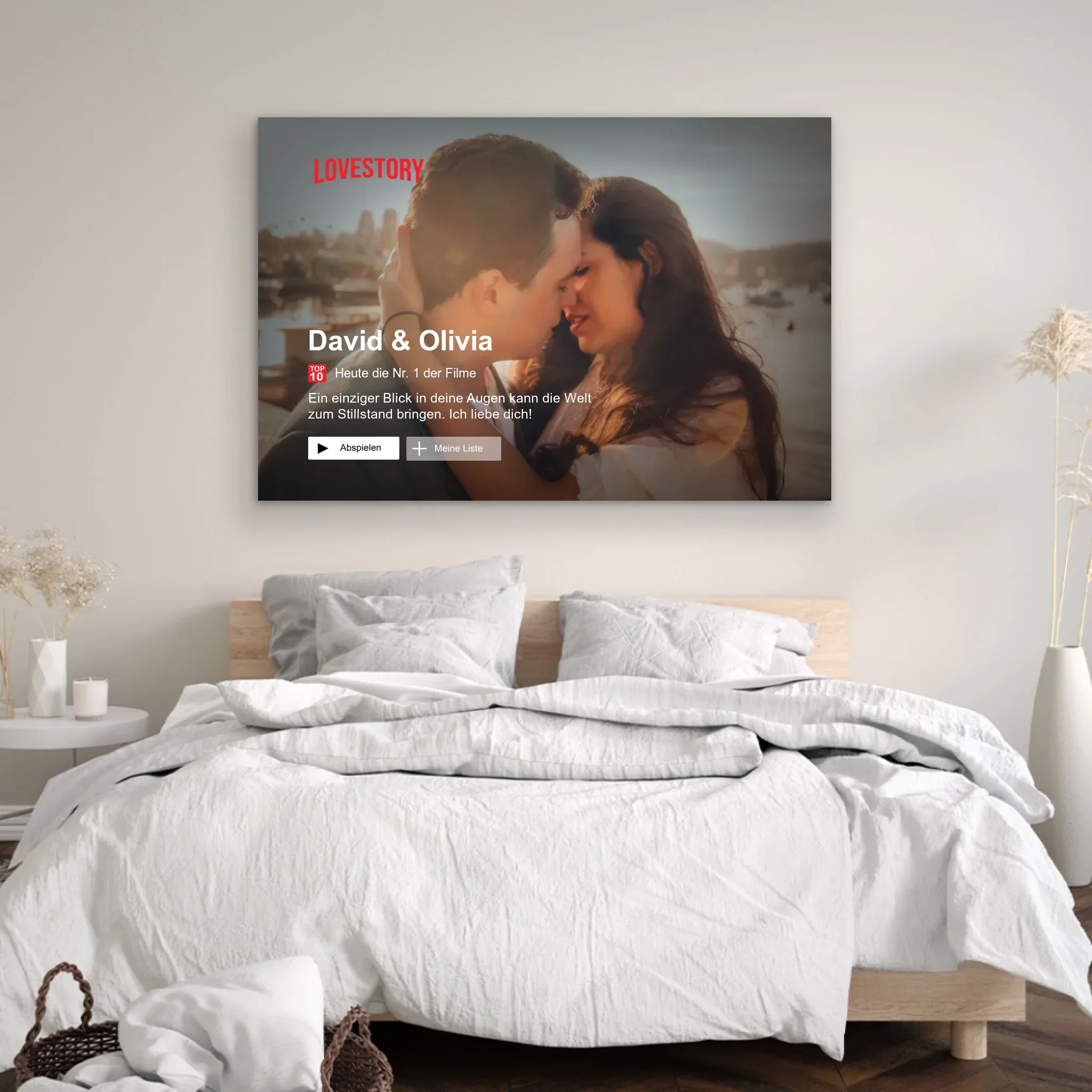 Personalisierte Leinwand "Lovestory" - Image 4