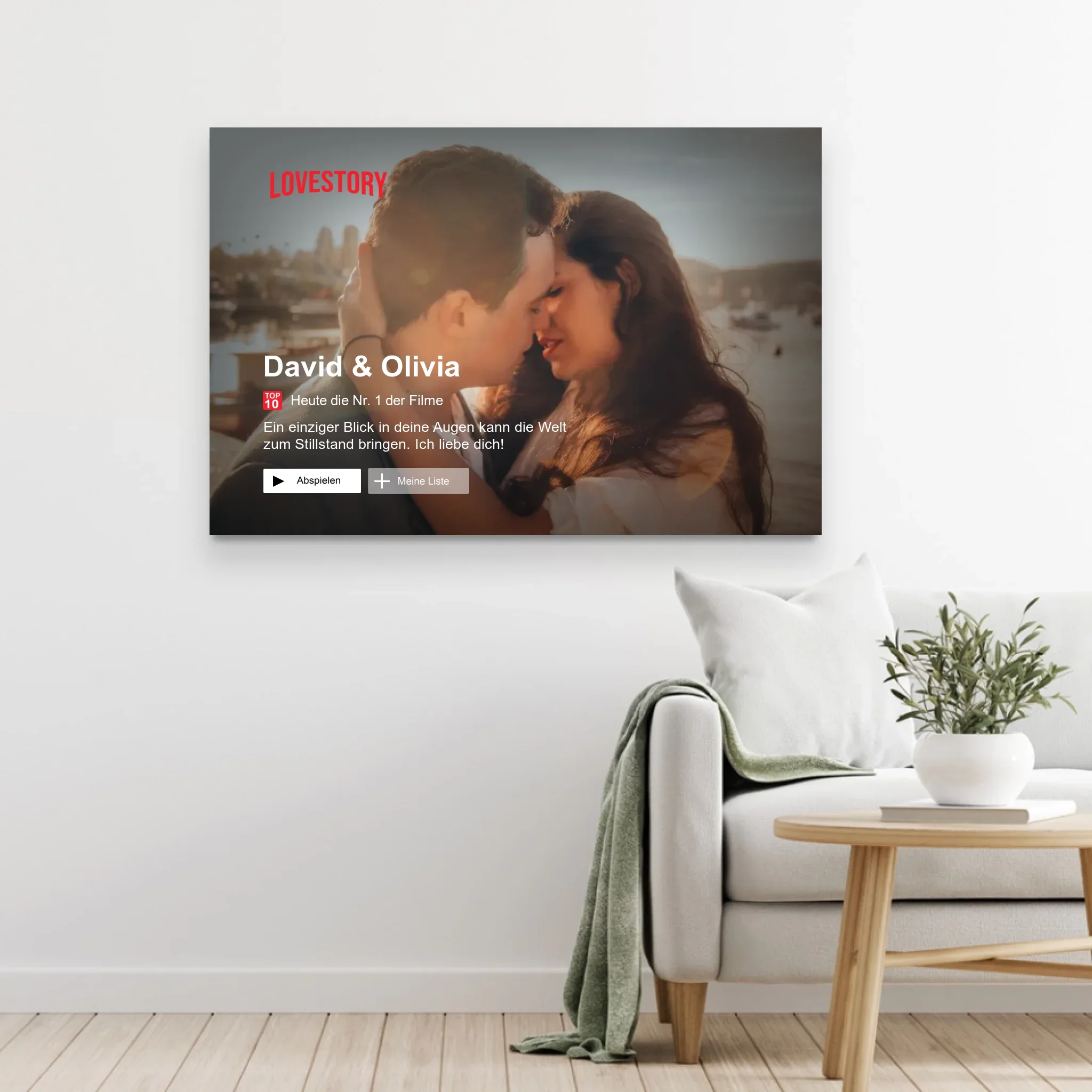 Personalisierte Leinwand "Lovestory" - Image 5