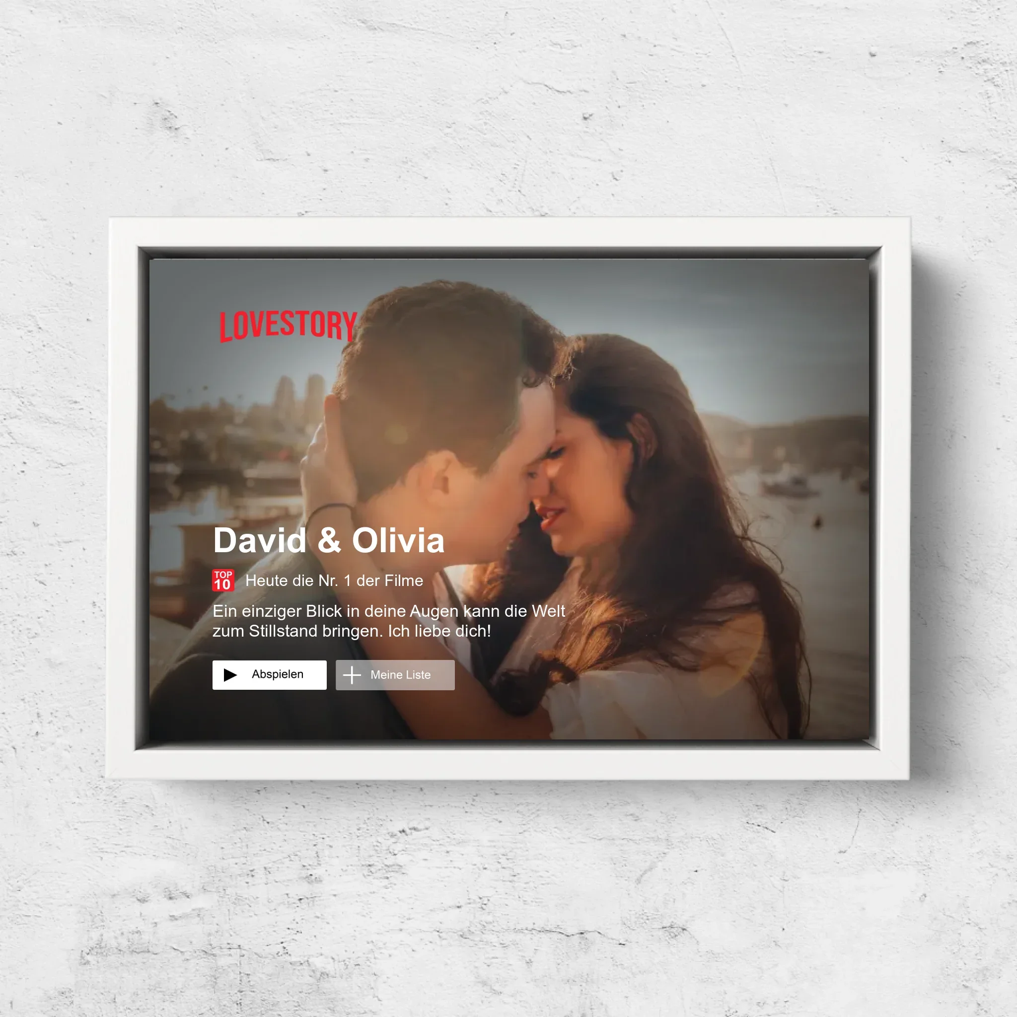 Personalisierte Leinwand "Lovestory" - Image 8