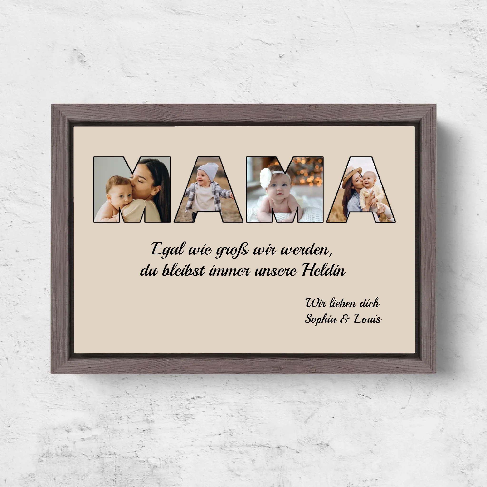 Personalisierte Leinwand "Mama bleibt meine Heldin" - Image 7