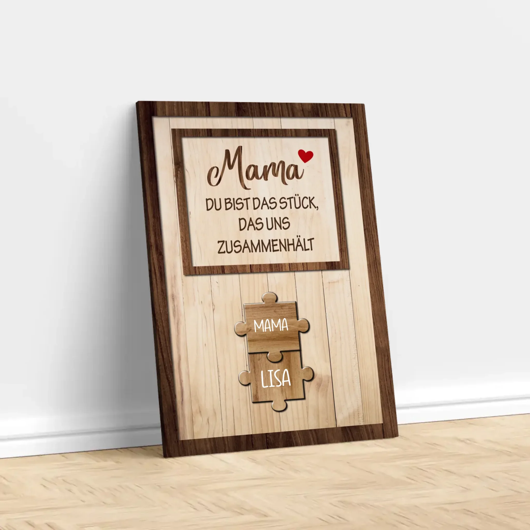 Personalisierte Leinwand "Mama hält uns zusammen" - Image 3