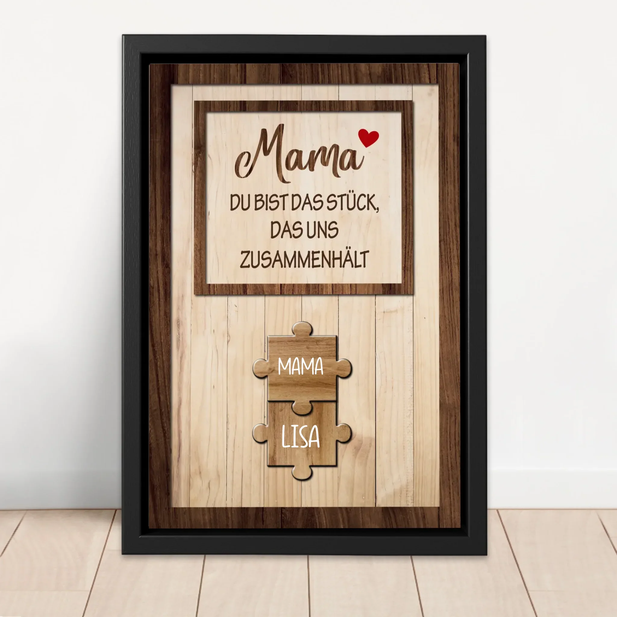 Personalisierte Leinwand "Mama hält uns zusammen" - Image 4