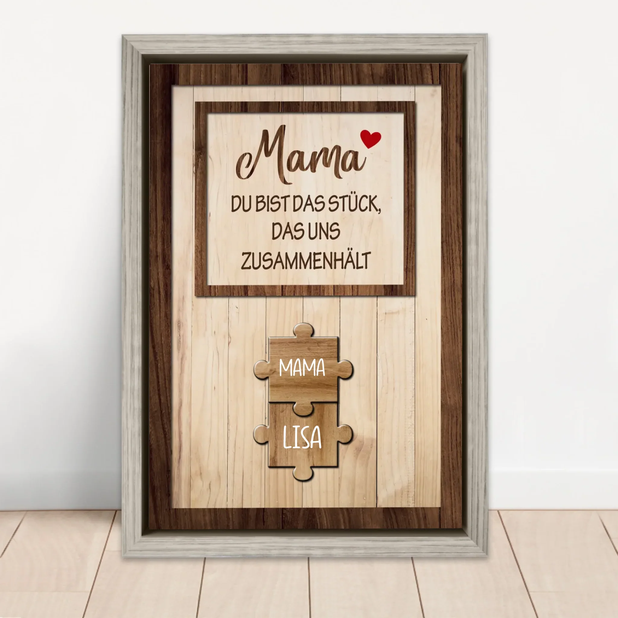 Personalisierte Leinwand "Mama hält uns zusammen" - Image 5