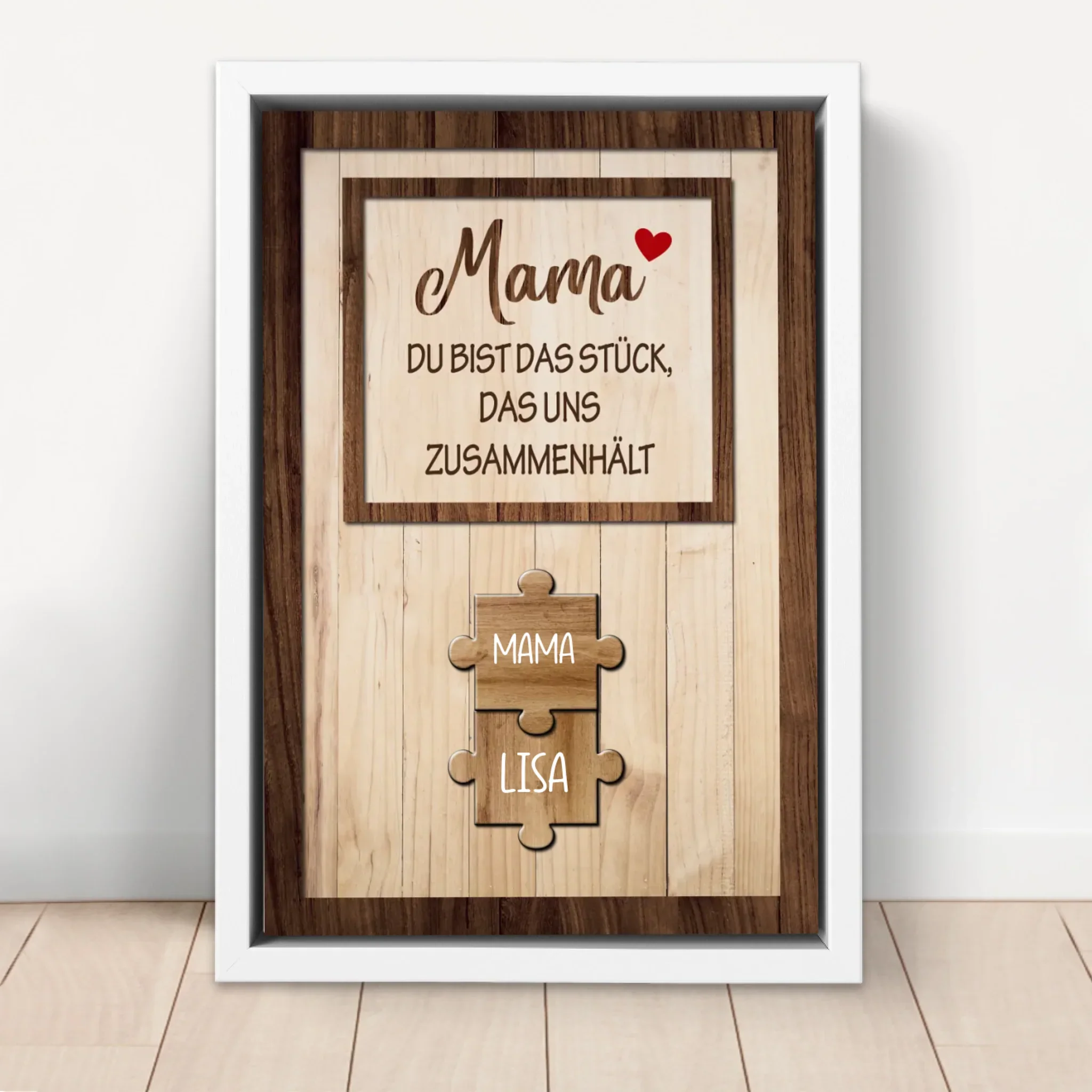 Personalisierte Leinwand "Mama hält uns zusammen" - Image 6