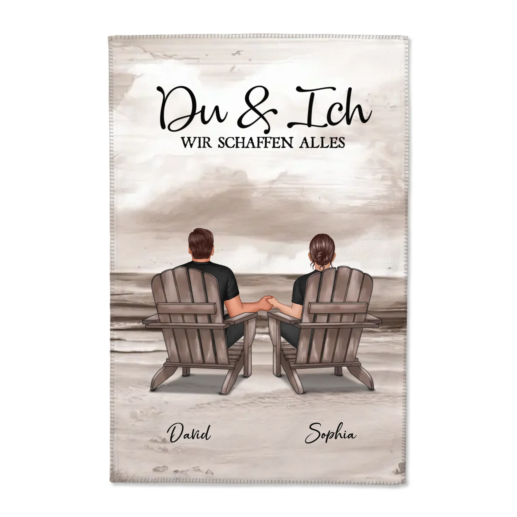 Personalisierte Decke "Du und ich, wir schaffen alles - vertikal" - Image 13