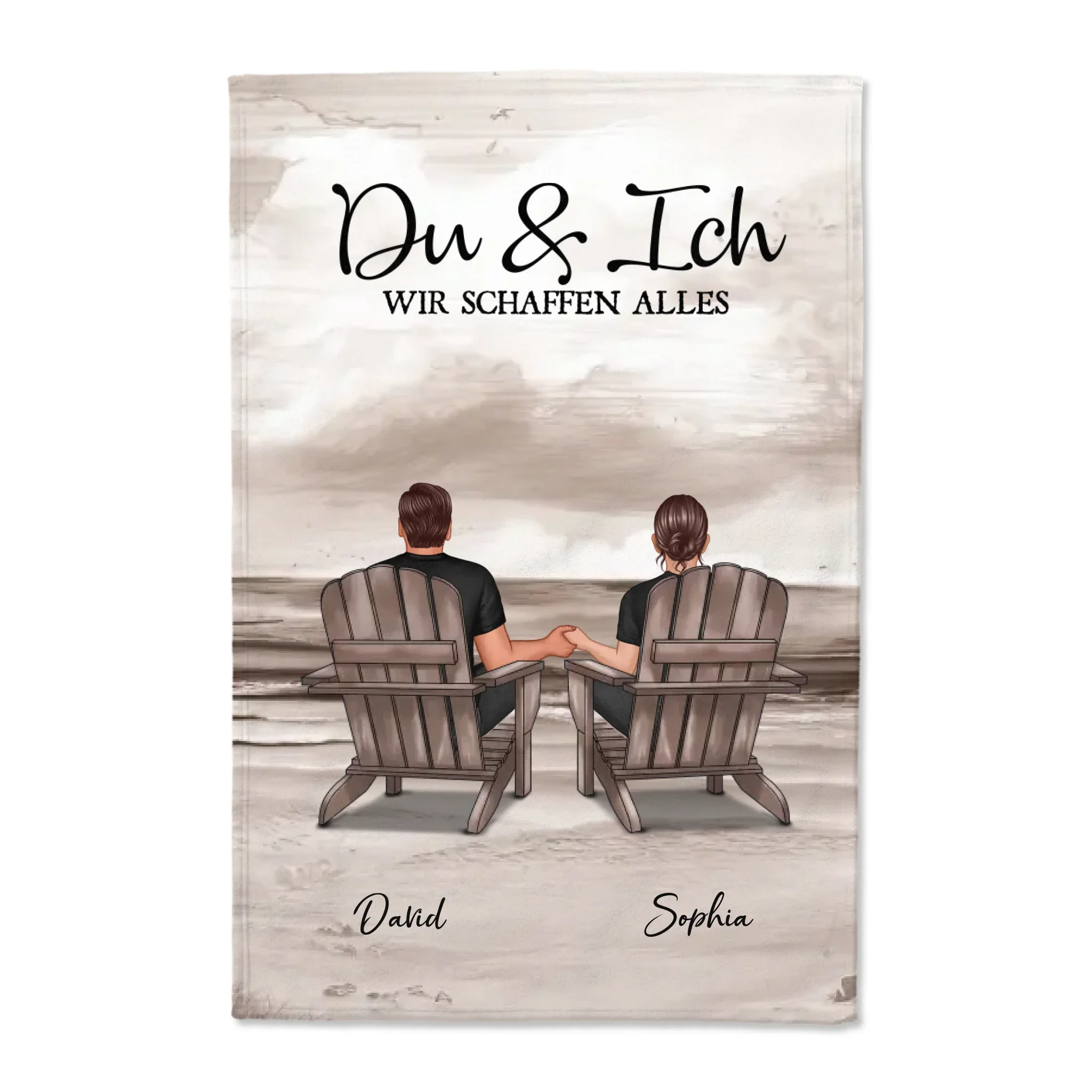 Personalisierte Decke "Du und ich, wir schaffen alles - vertikal" - Image 6