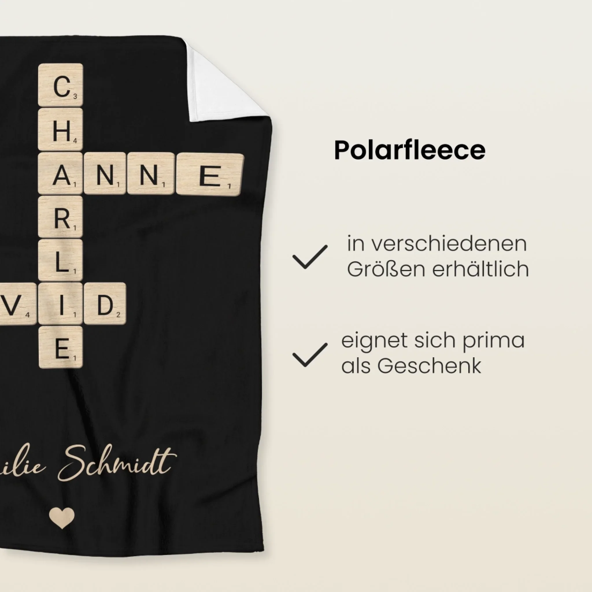 Personalisierte Decke "Familien-Kreuzworträtsel" - Image 3