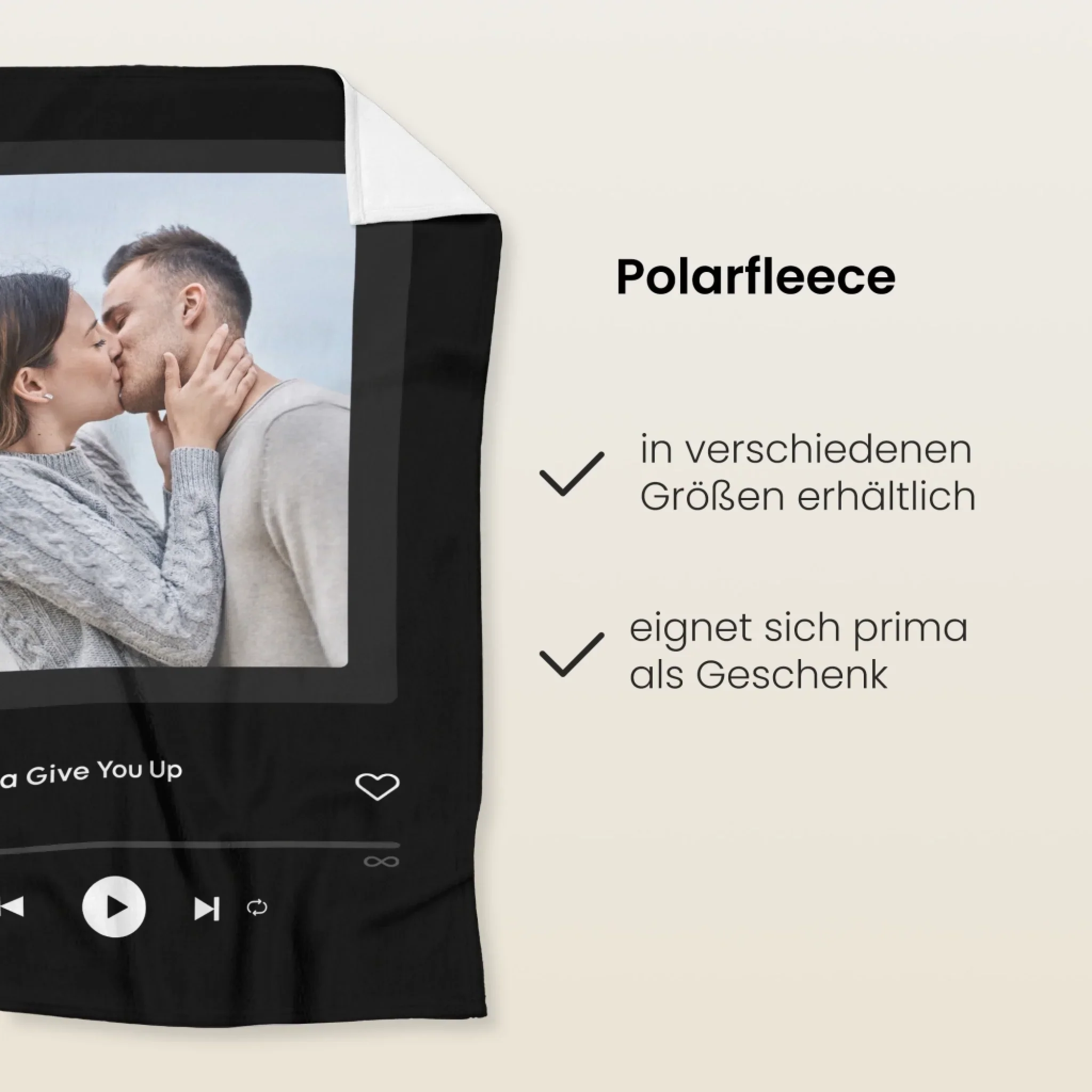Personalisierte Decke "Musik Cover" - Image 3