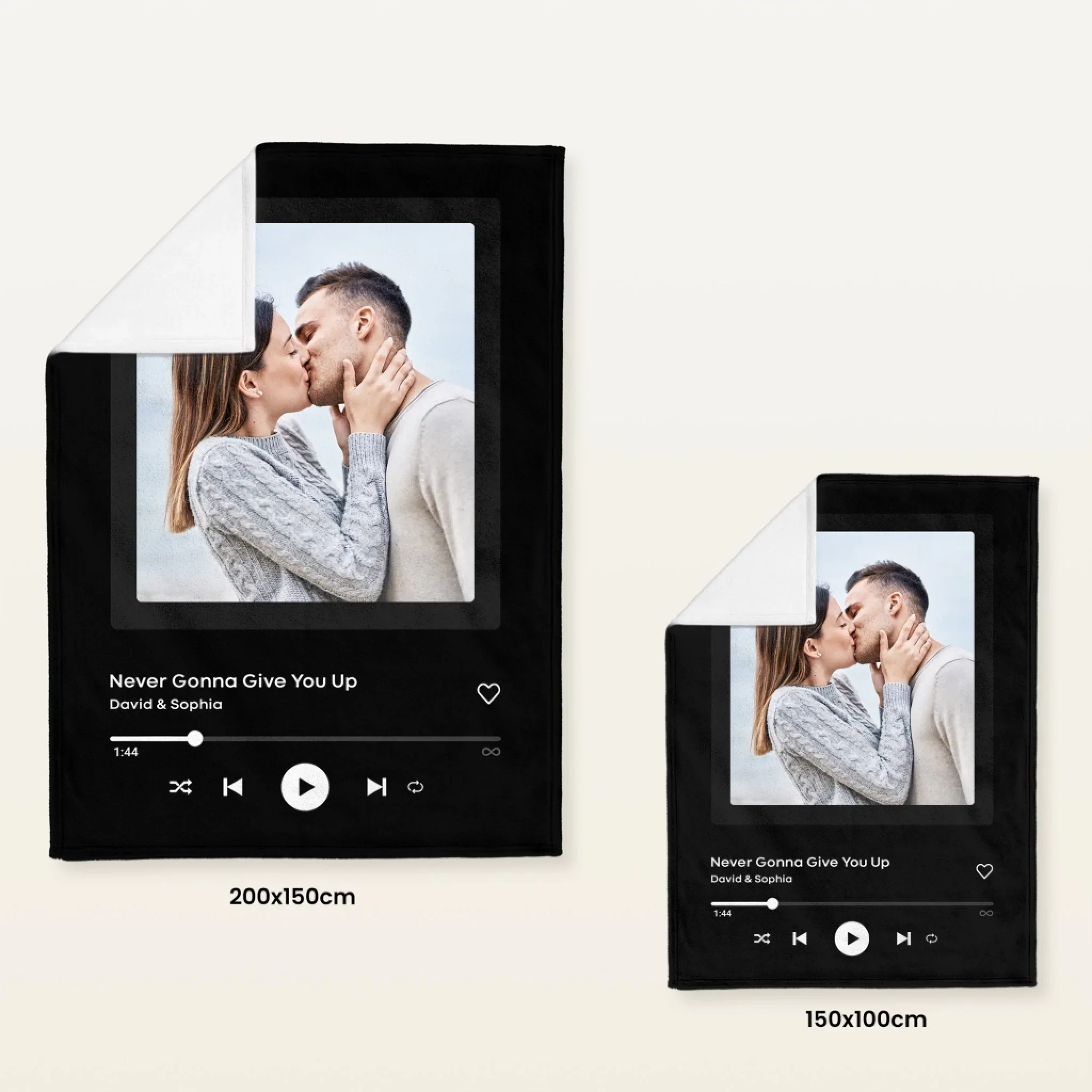 Personalisierte Decke "Musik Cover" - Image 4