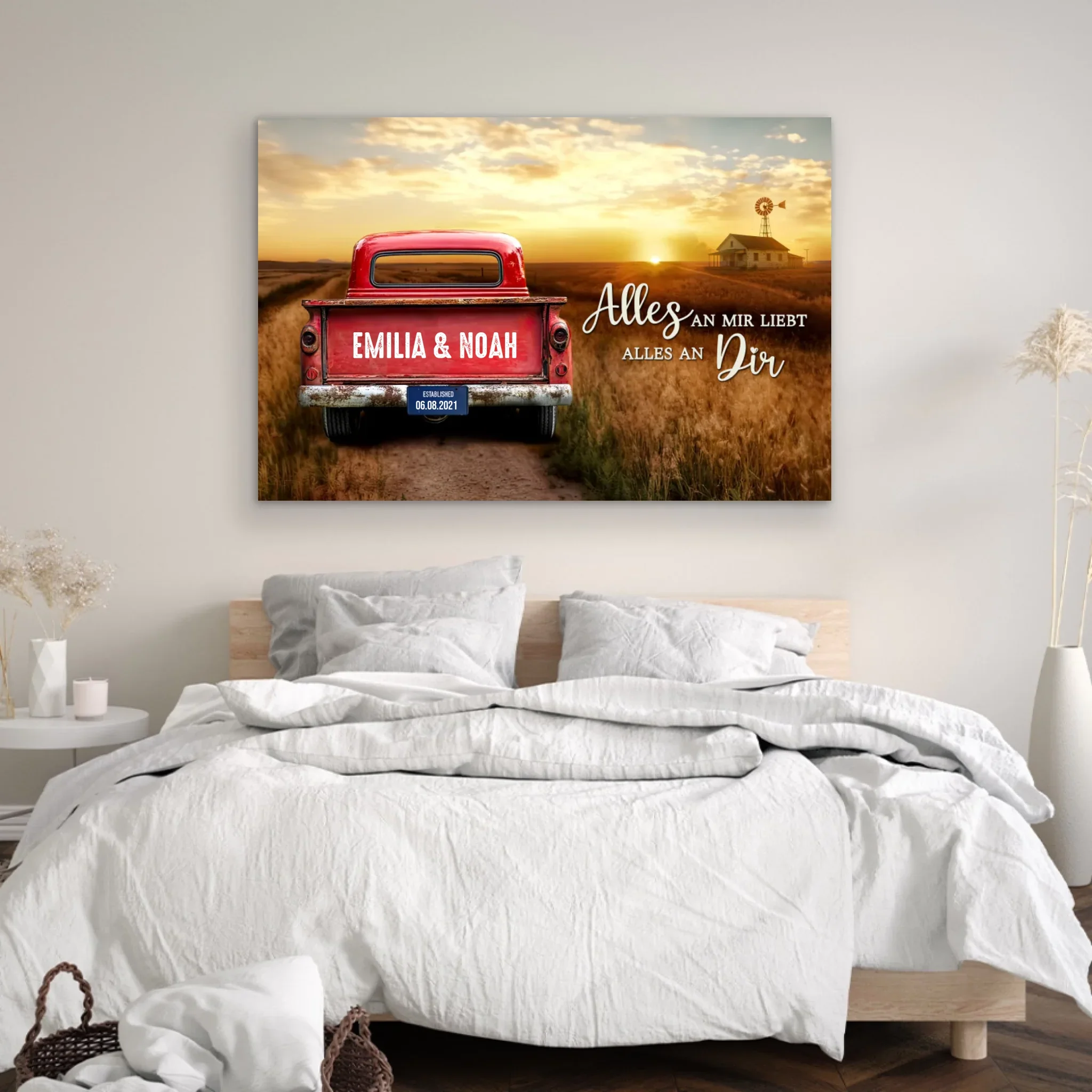 Personalisierte Leinwand "Der holprige Weg brachte mich direkt zu dir" - Image 4