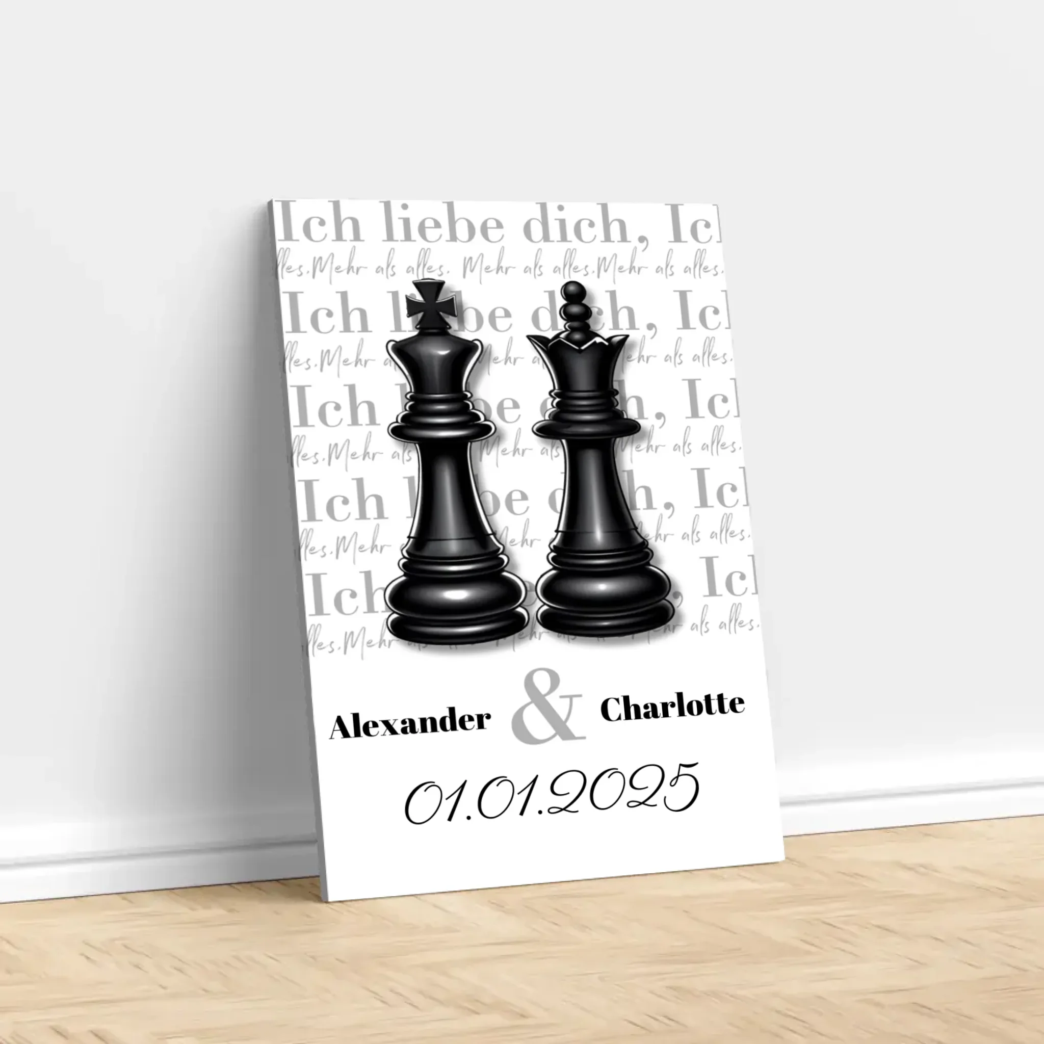Personalisierte Leinwand "Die Dame und der König" - Image 3