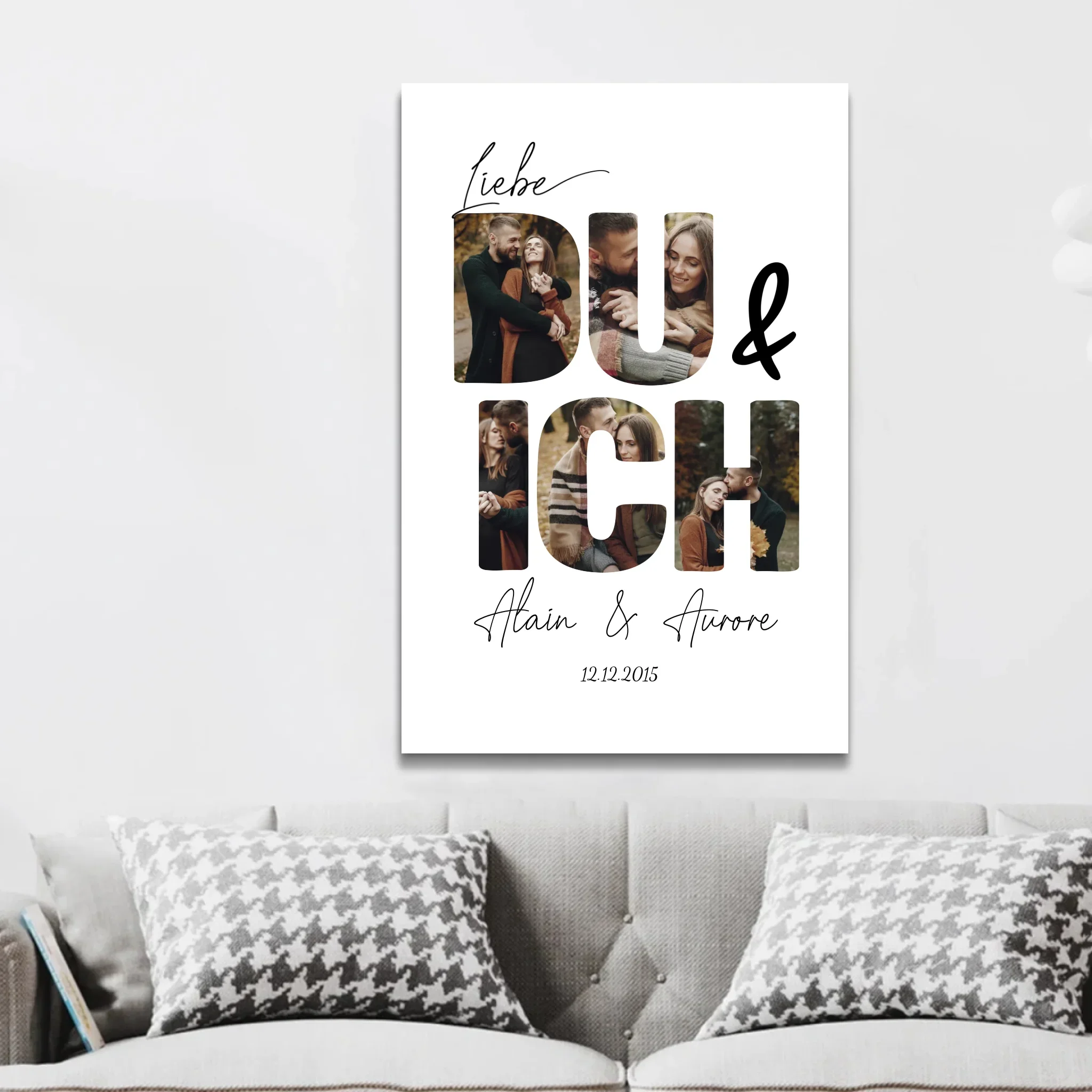 Personalisierte Leinwand "Du und ich" - Image 2