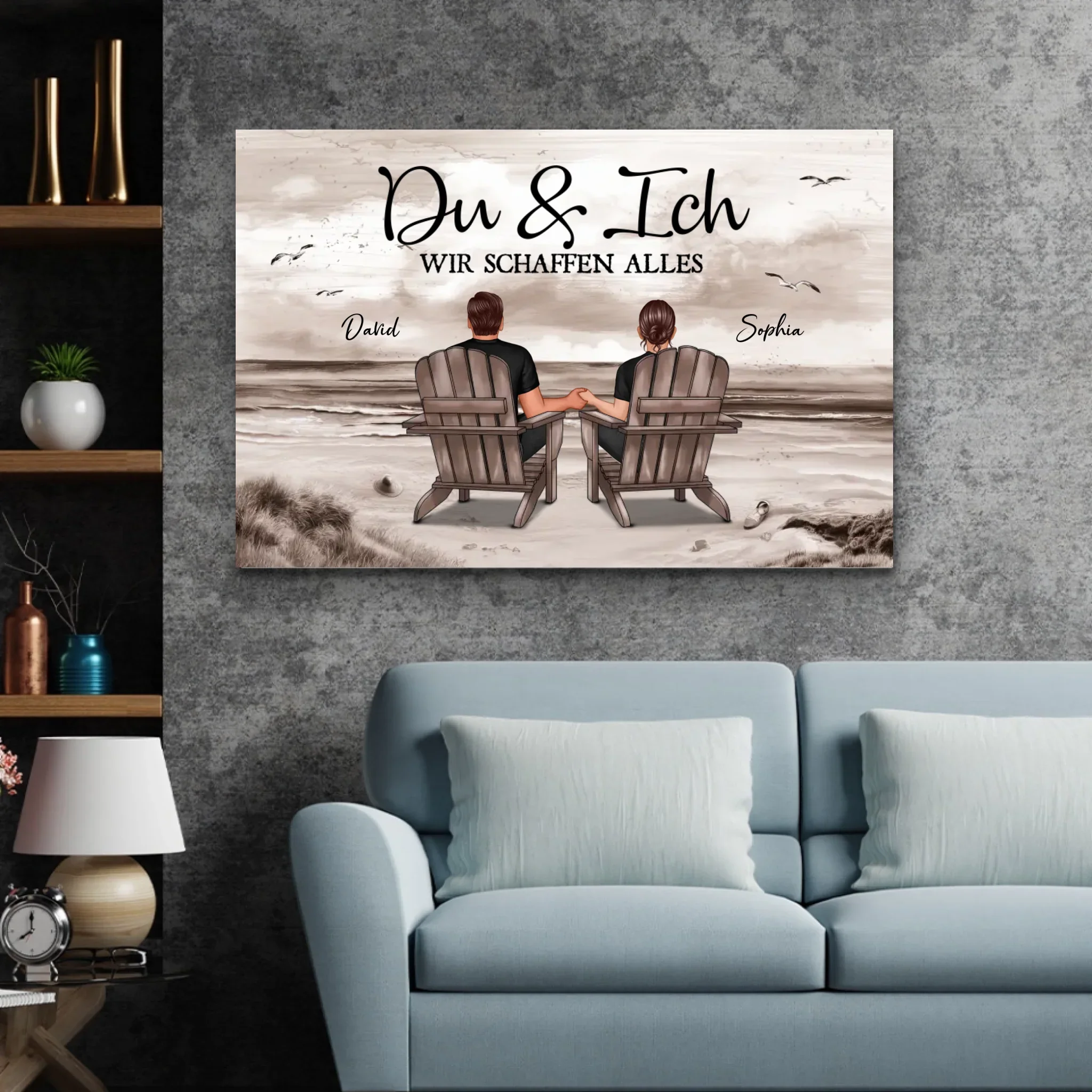 Personalisierte Leinwand "Du und ich, wir schaffen alles" - Image 3