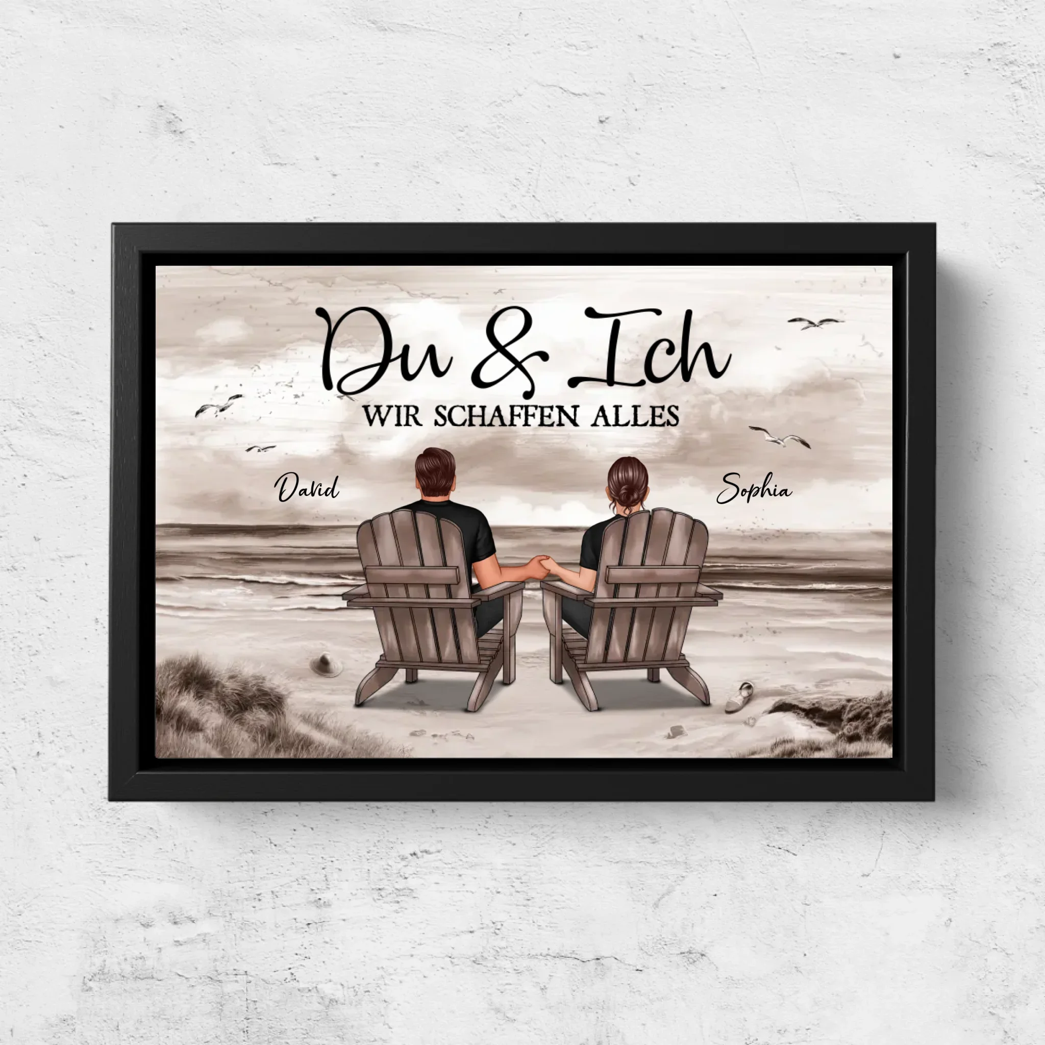 Personalisierte Leinwand "Du und ich, wir schaffen alles" - Image 5