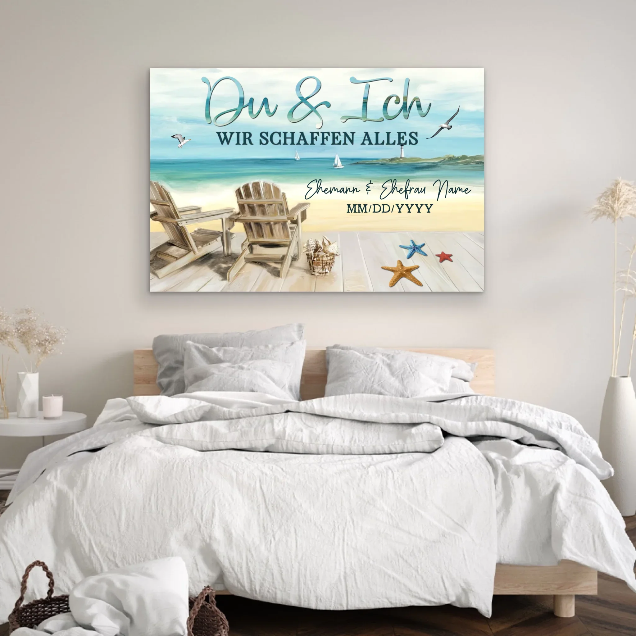 Personalisierte Leinwand "Du und ich, wir schaffen alles zusammen" - Image 4