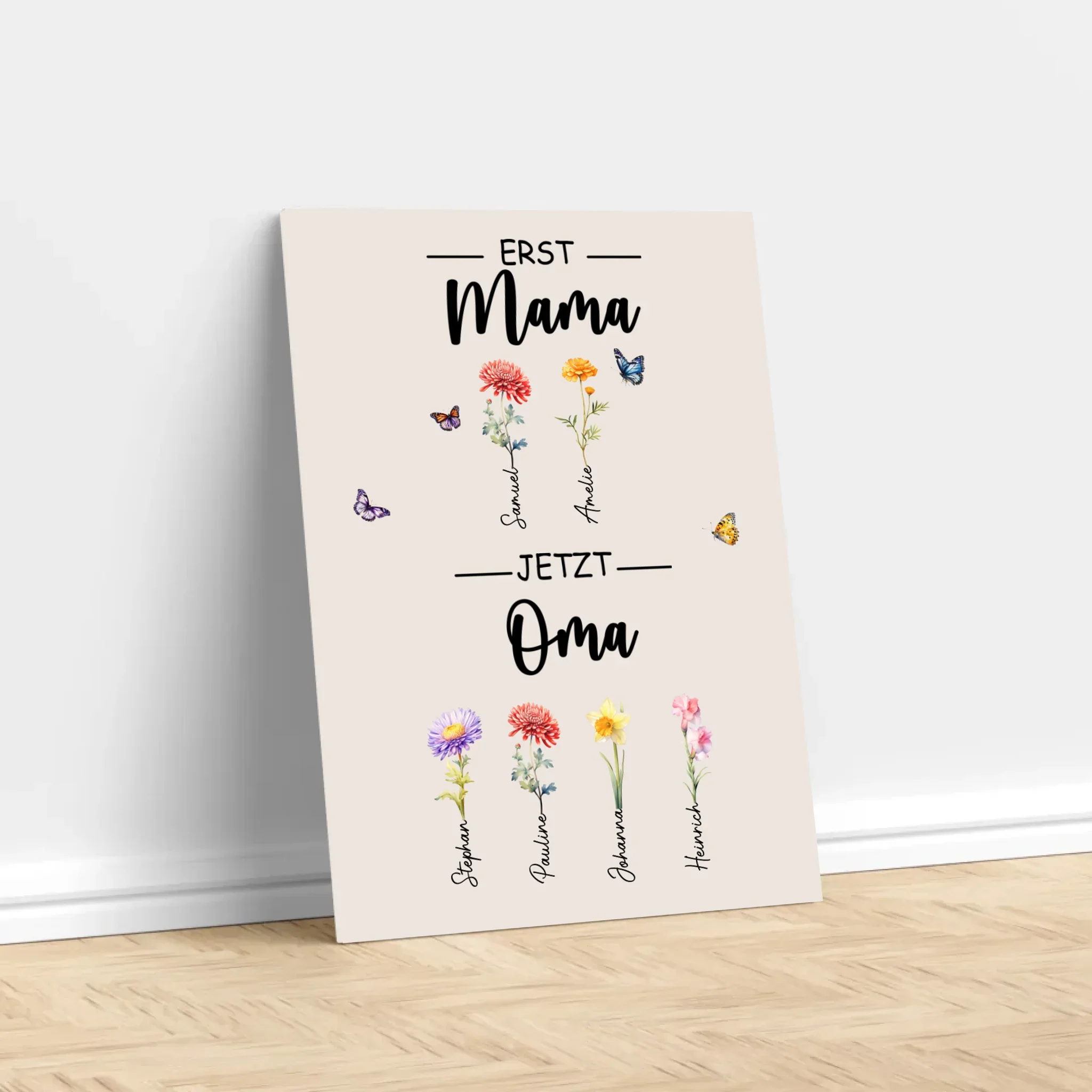 Personalisierte Leinwand "Erst Mama, jetzt Oma" - Image 3