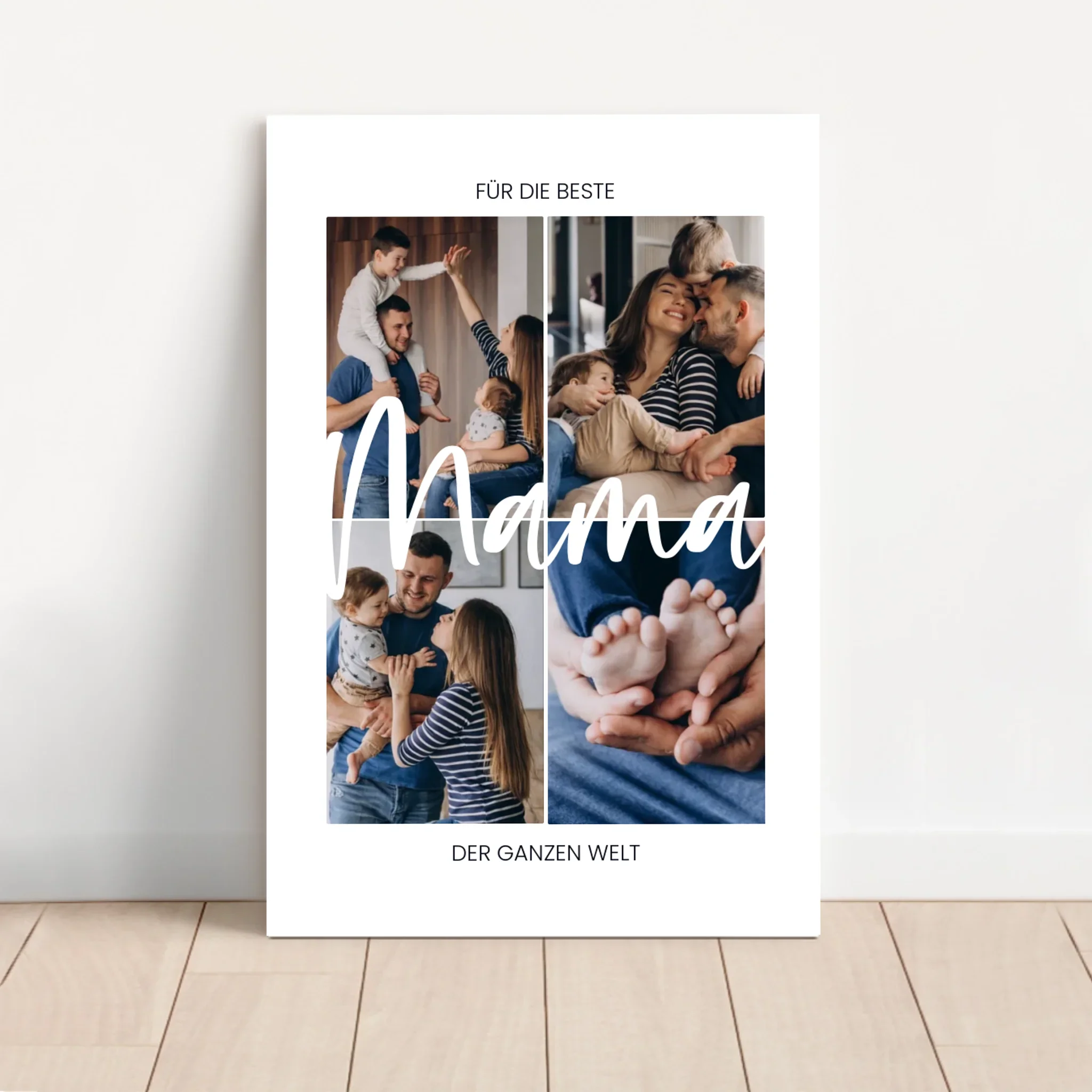 Personalisierte Leinwand "Für die beste Mama der Welt"
