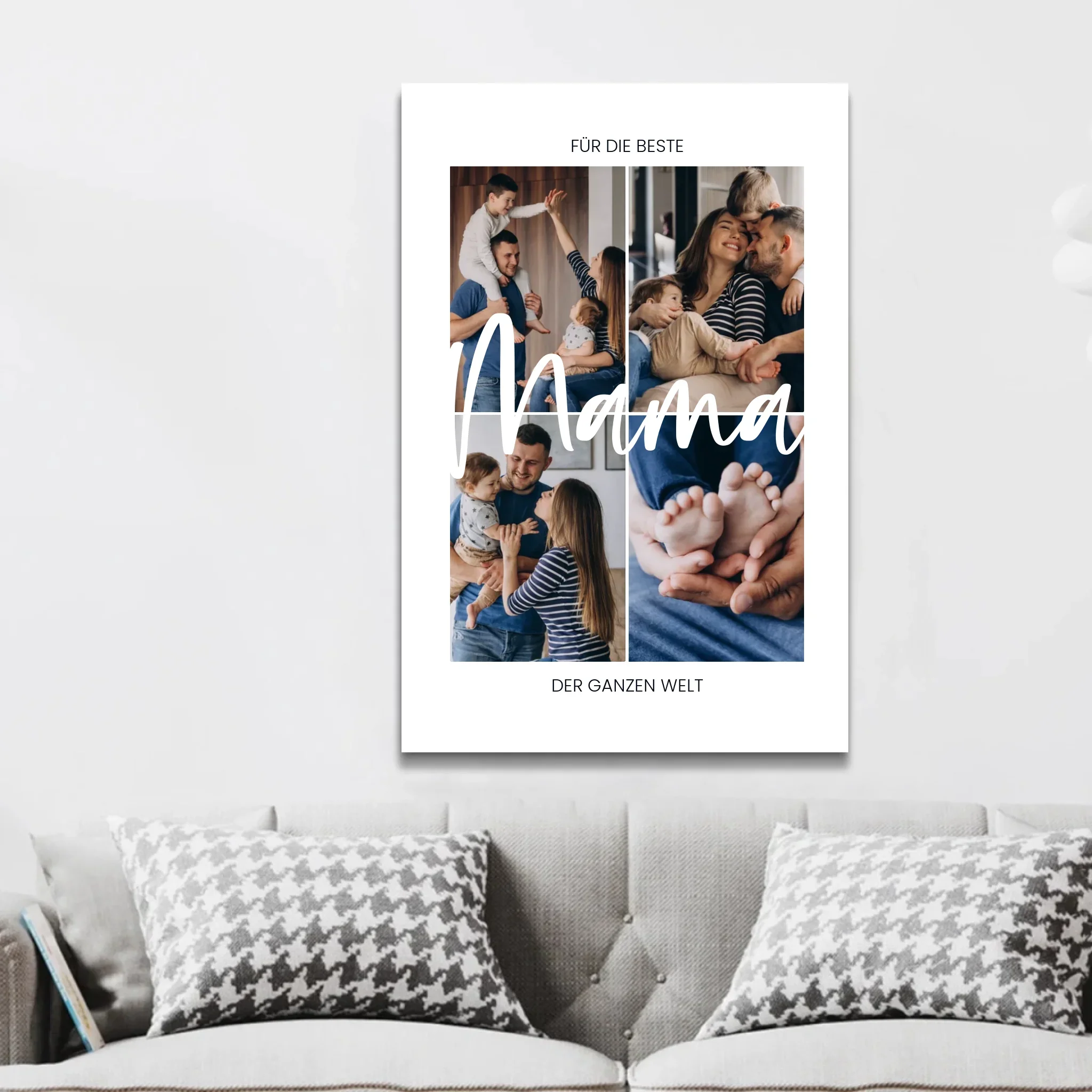Personalisierte Leinwand "Für die beste Mama der Welt" - Image 2