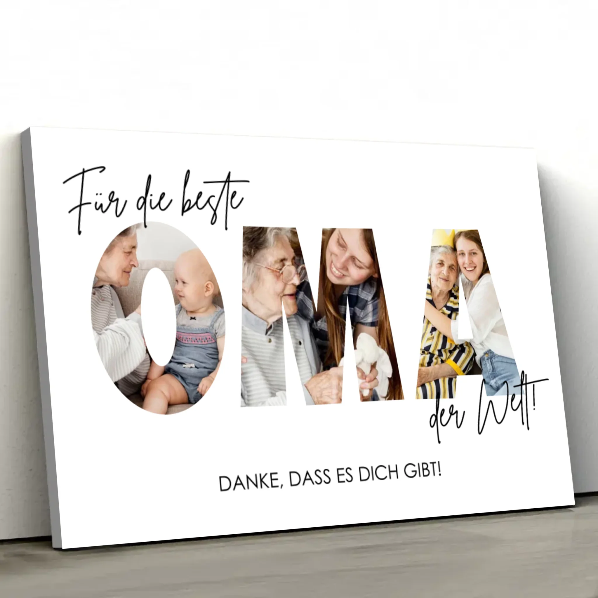Personalisierte Leinwand "Für die beste Oma" - Image 2