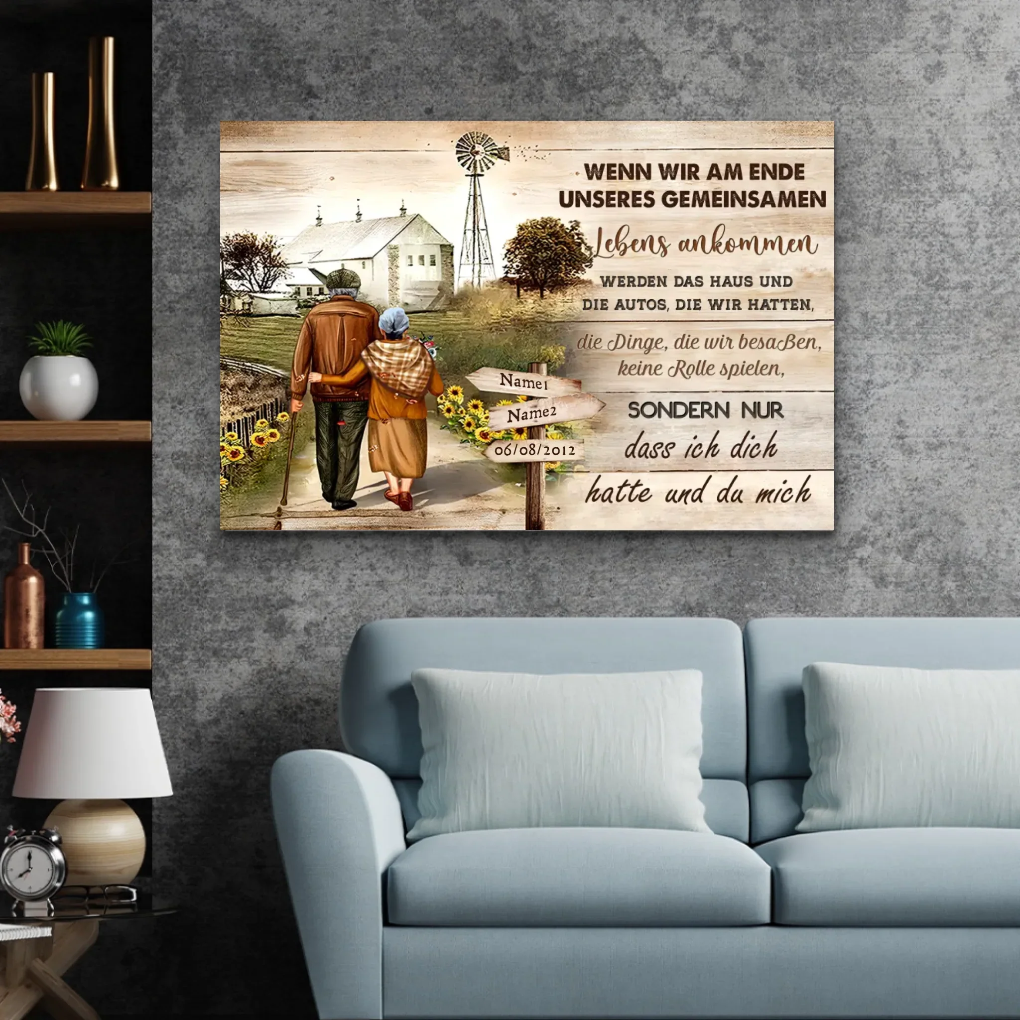 Personalisierte Leinwand "Ich hatte dich und du hattest mich” - Image 3