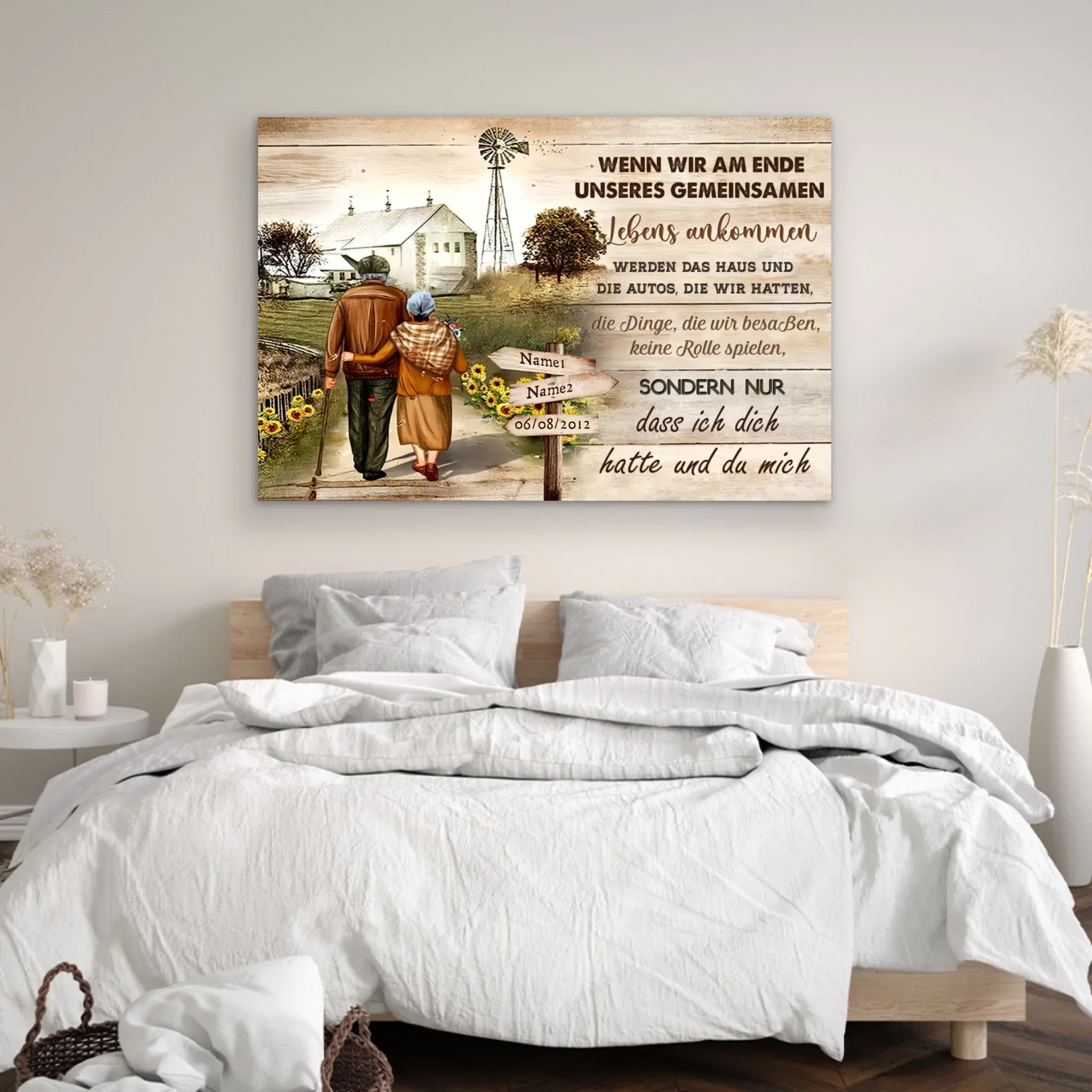 Personalisierte Leinwand "Ich hatte dich und du hattest mich” - Image 4