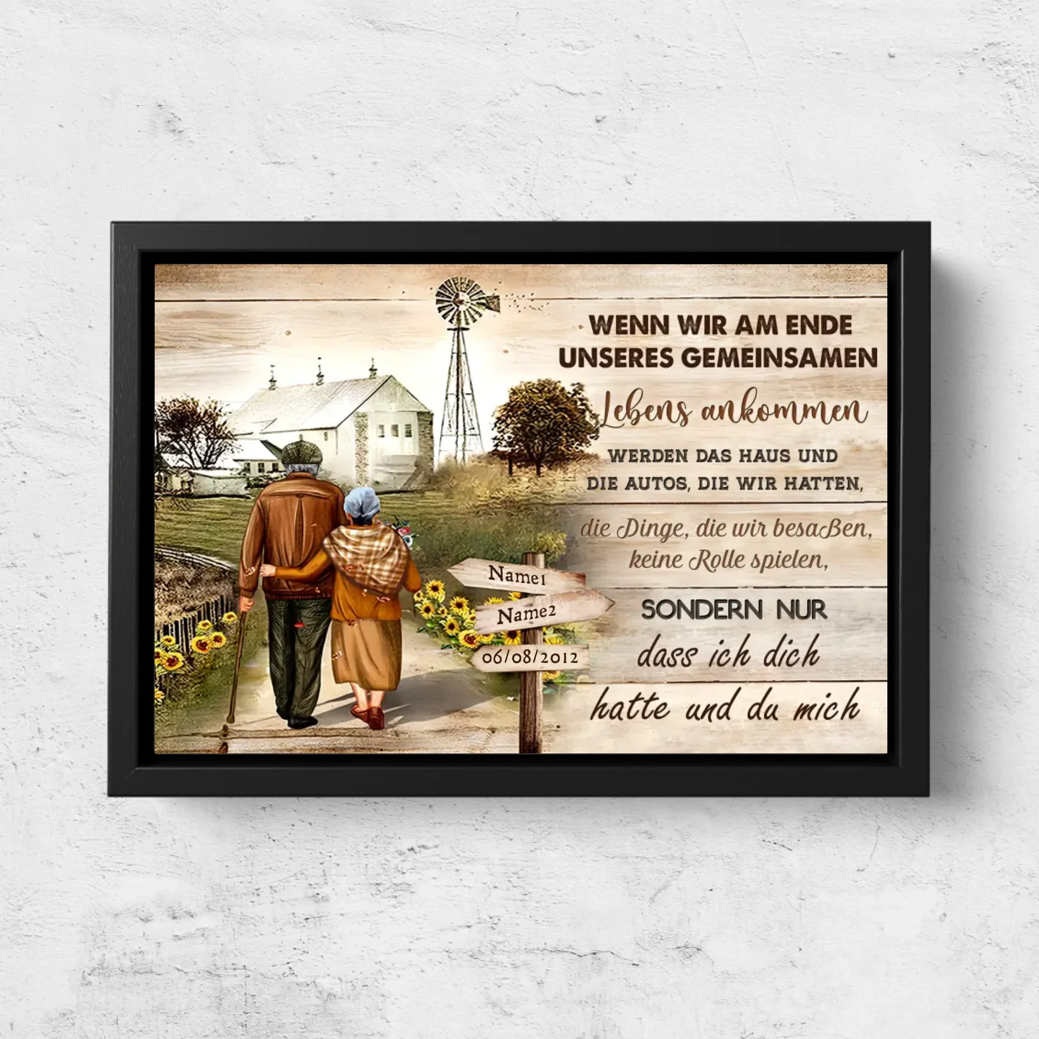 Personalisierte Leinwand "Ich hatte dich und du hattest mich” - Image 5