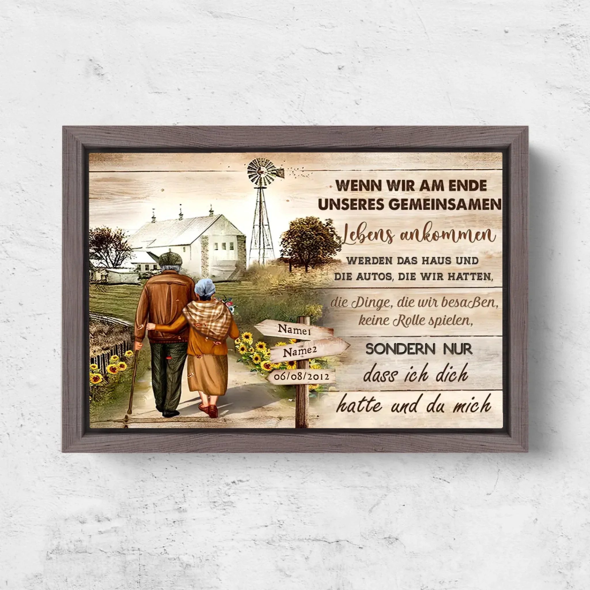 Personalisierte Leinwand "Ich hatte dich und du hattest mich” - Image 6