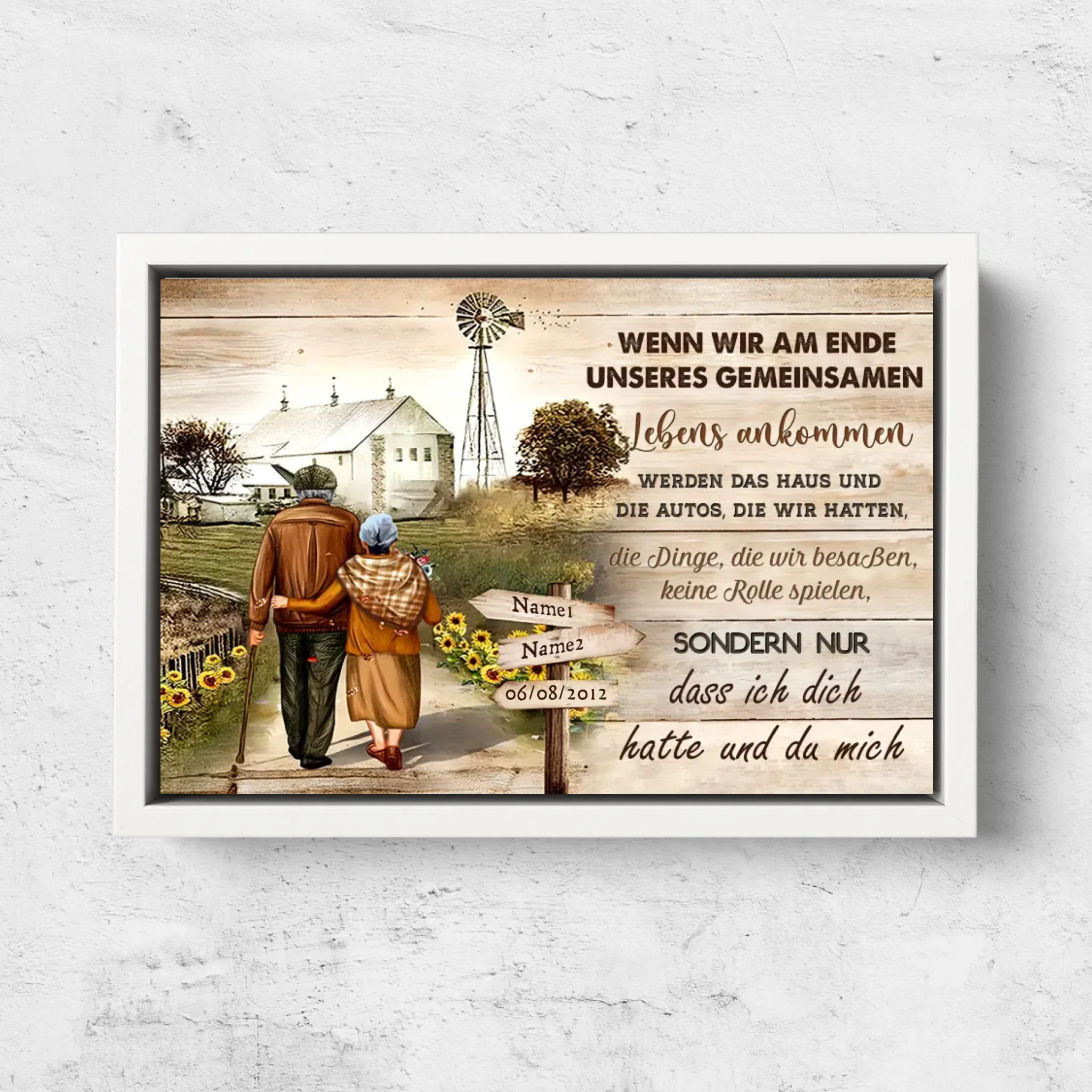 Personalisierte Leinwand "Ich hatte dich und du hattest mich” - Image 7