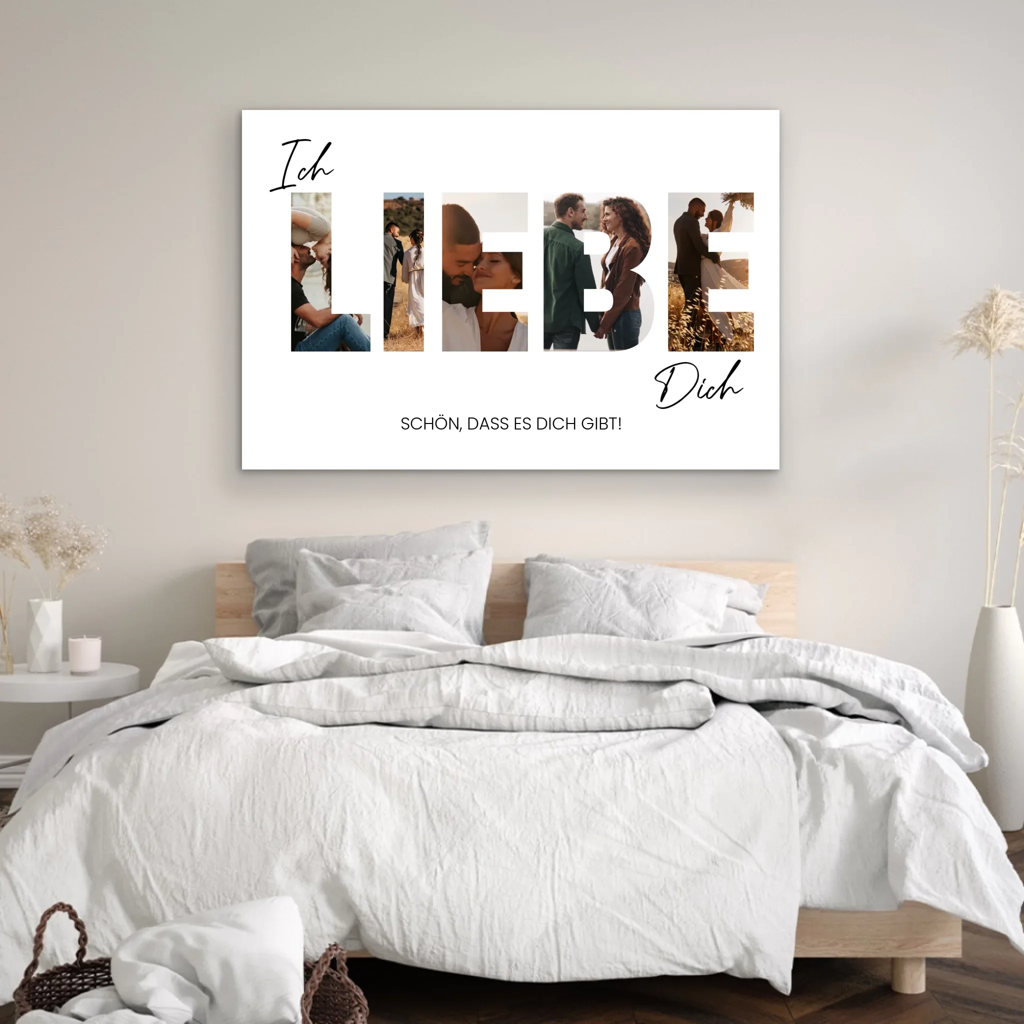 Personalisierte Leinwand "Ich liebe dich - Mit Fotos" - Image 4