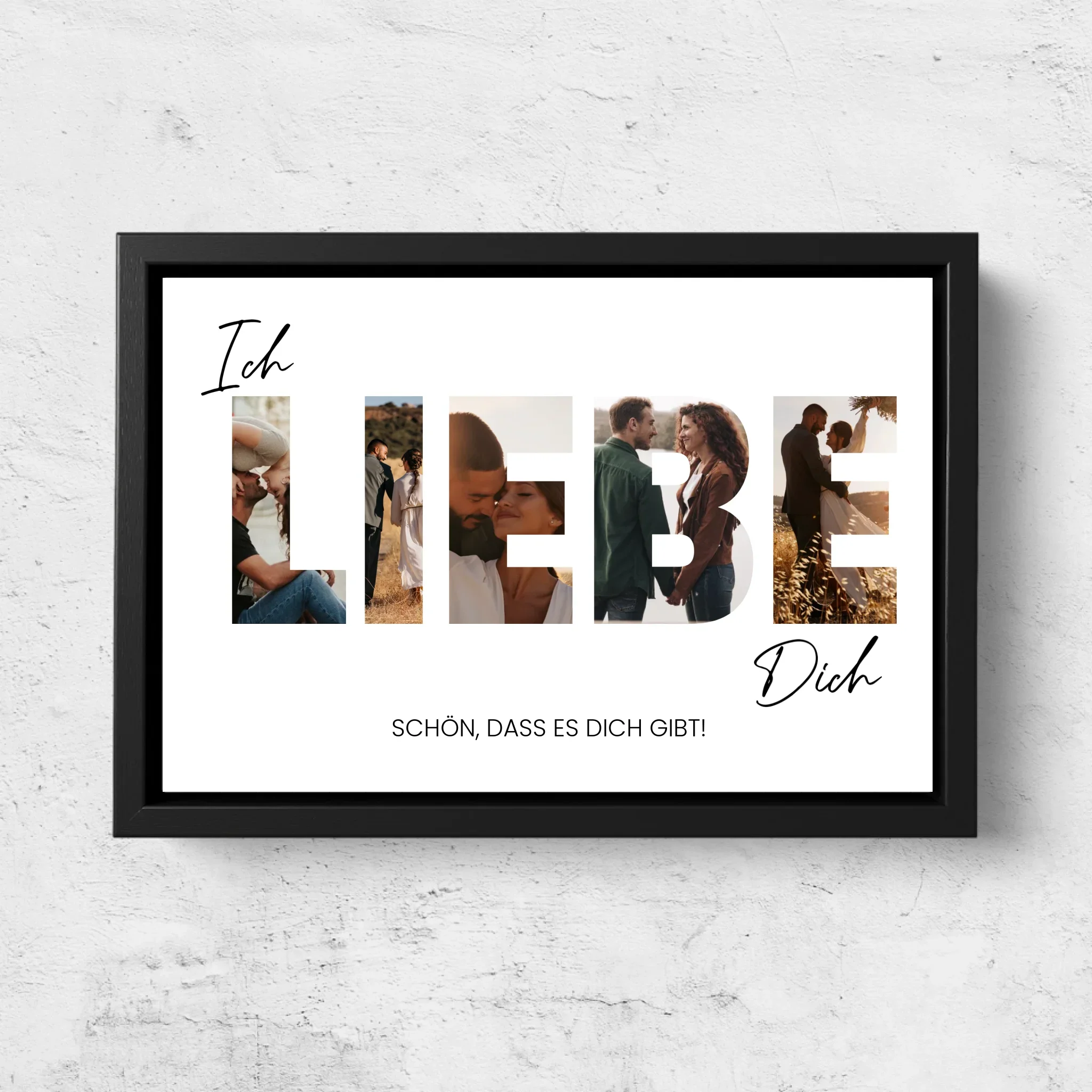 Personalisierte Leinwand "Ich liebe dich - Mit Fotos" - Image 5