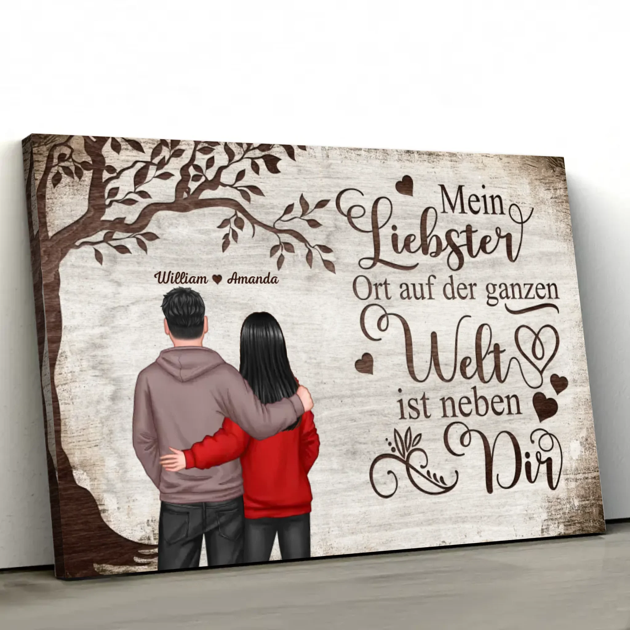 Personalisierte Leinwand "Lieblingsort - Blick von hinten" - Image 2