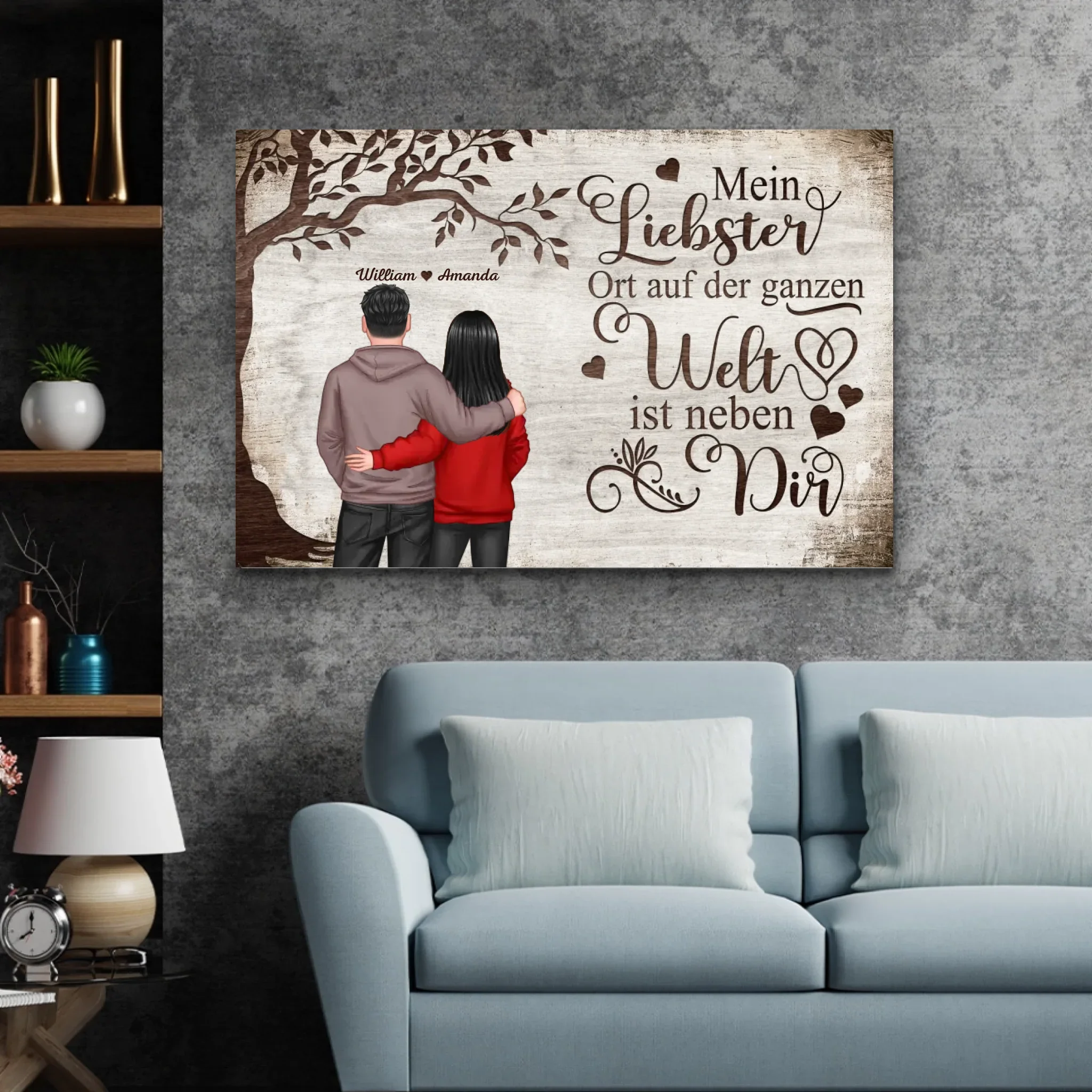 Personalisierte Leinwand "Lieblingsort - Blick von hinten" - Image 3